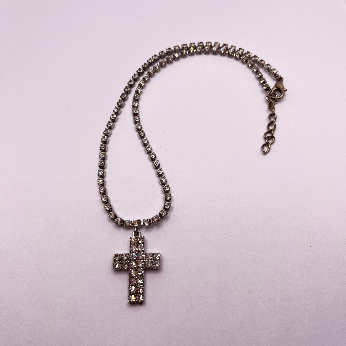 6306 Vintage Swarovski Kristallen Halsketten 40cm