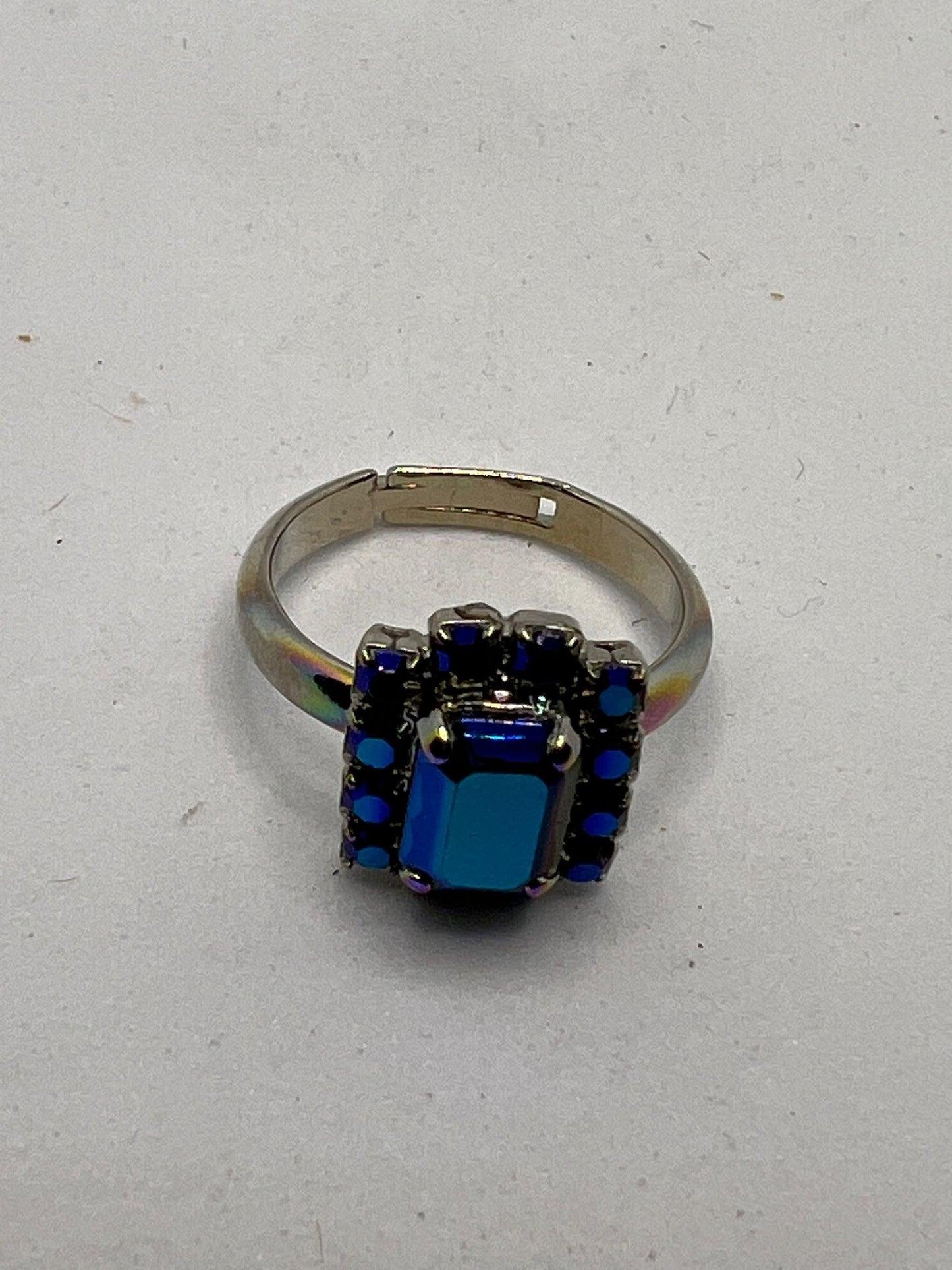 9689 Vintage Swarovski Kristallen Ring 12mm