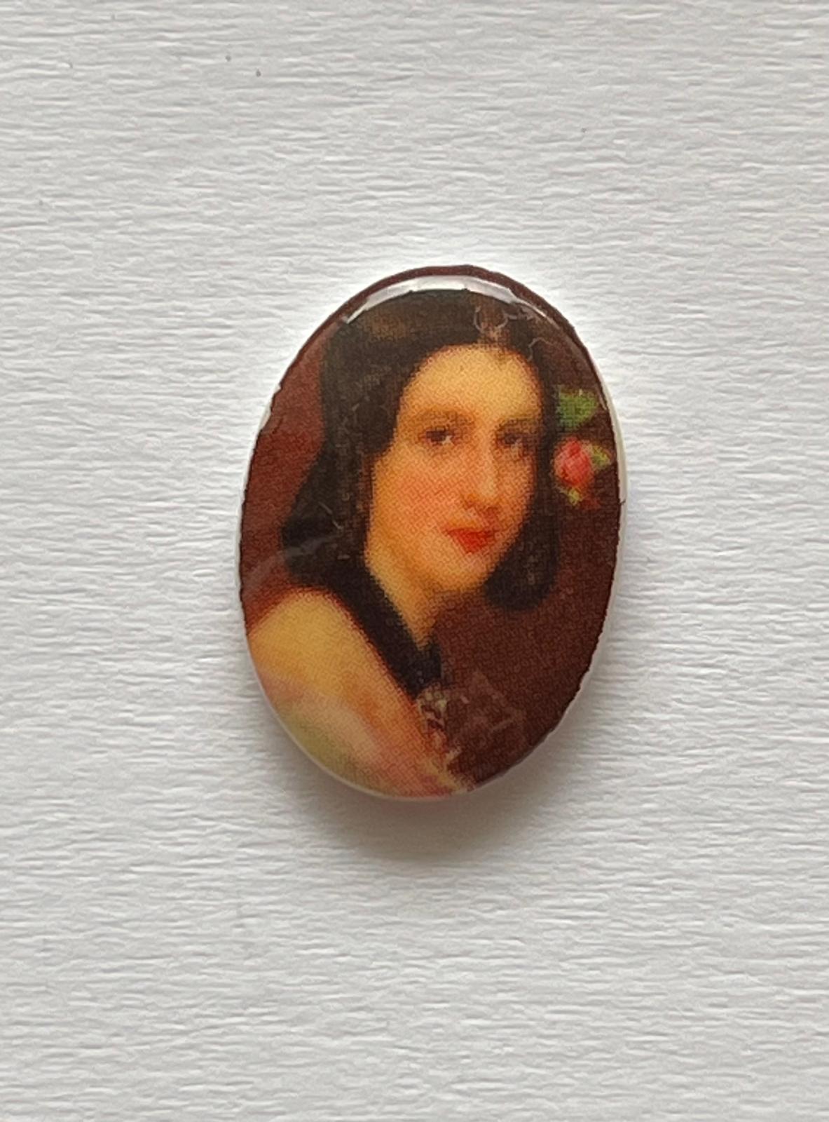 5655 Vintage Frauenkopf Cabochon 18mm