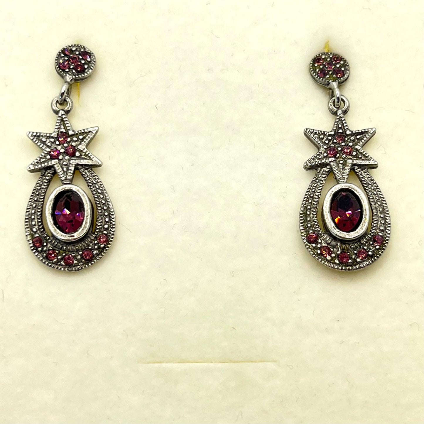 30637 Vintage Swarovski Kristallen Ohrhanger 27mm