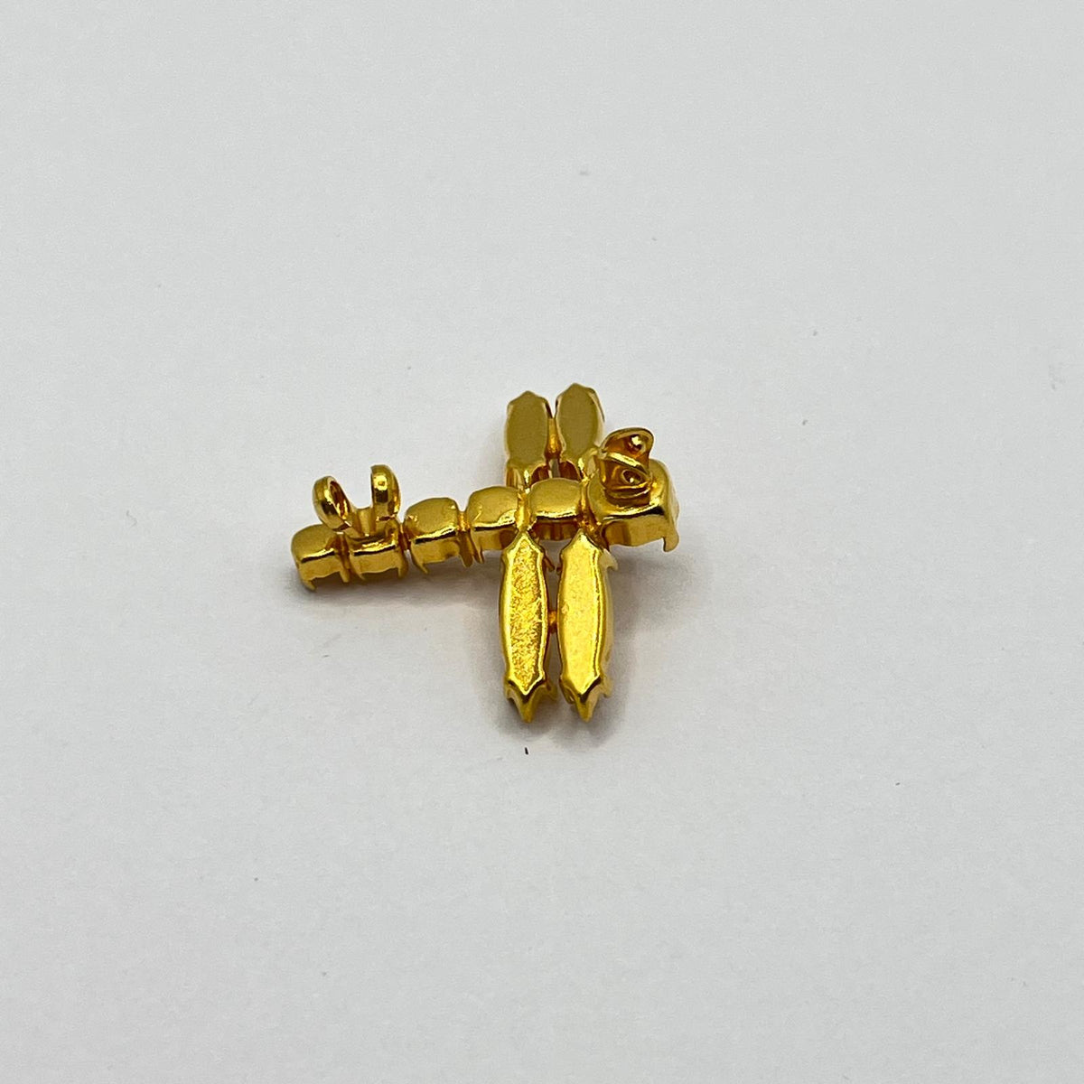 8920 Vintage leerer Rhodium Brosche zur Komplettierung mit Swarovski Kristallen füllen 27mm
