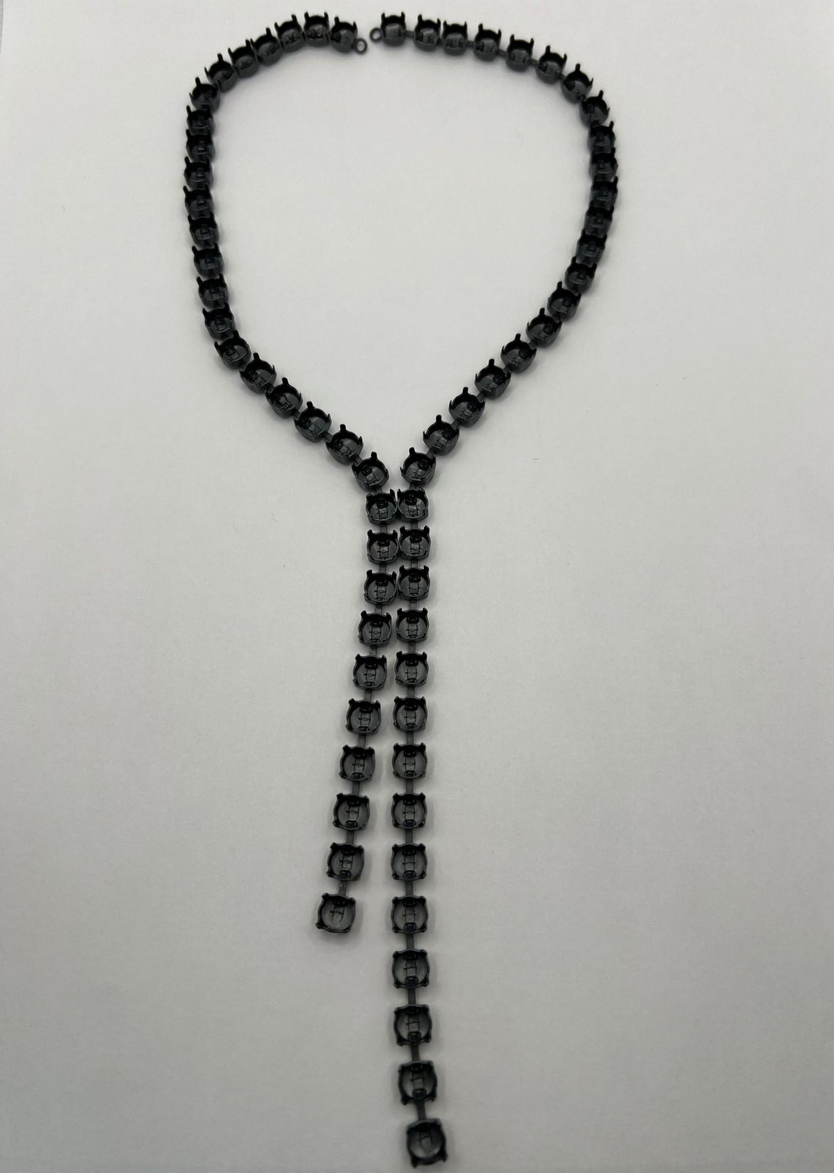 6473 Vintage leerer Halskette zum Befüllen mit Swarovski Kristallen 36cm