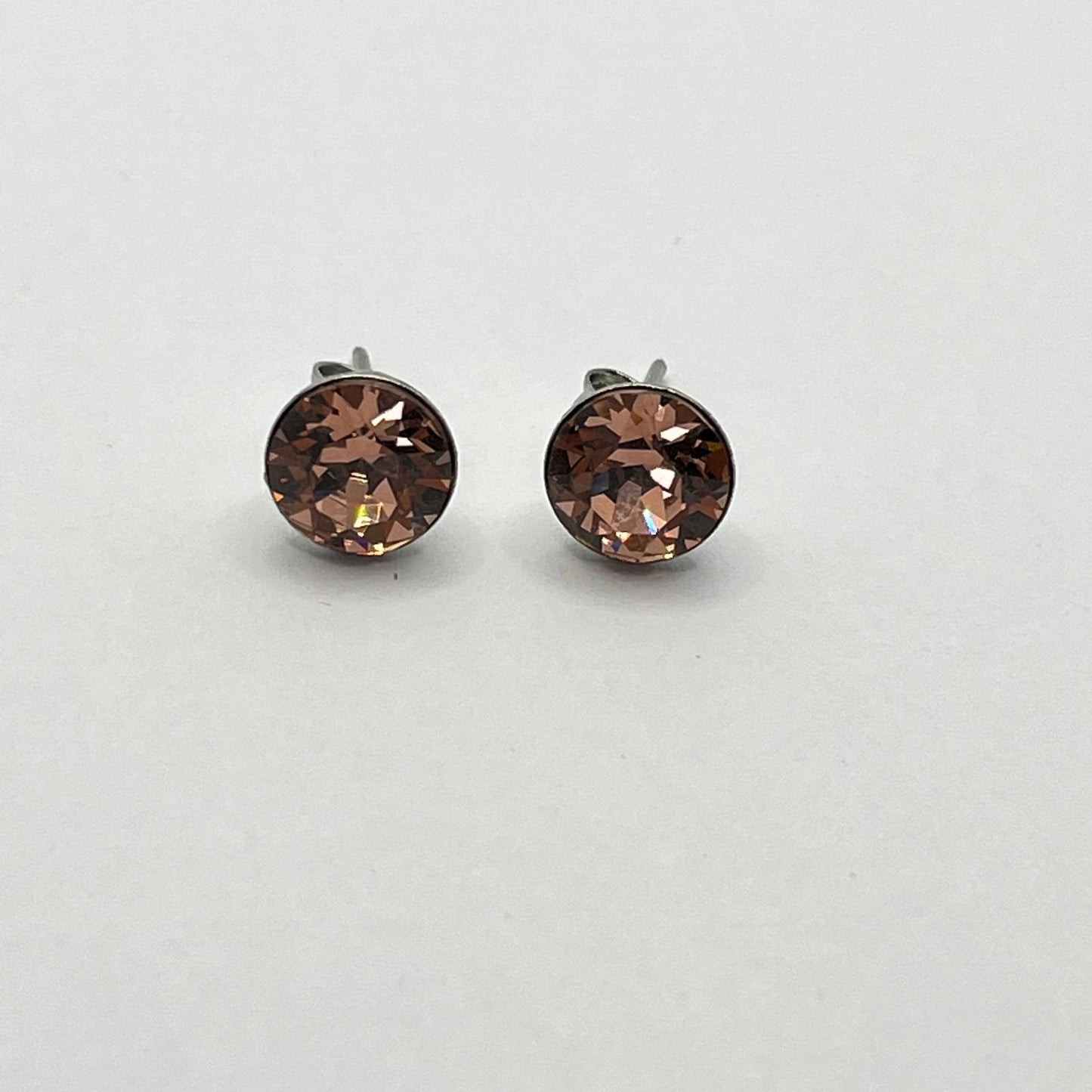 30690 Vintage Swarovski Kristallen Ohrhanger 8mm