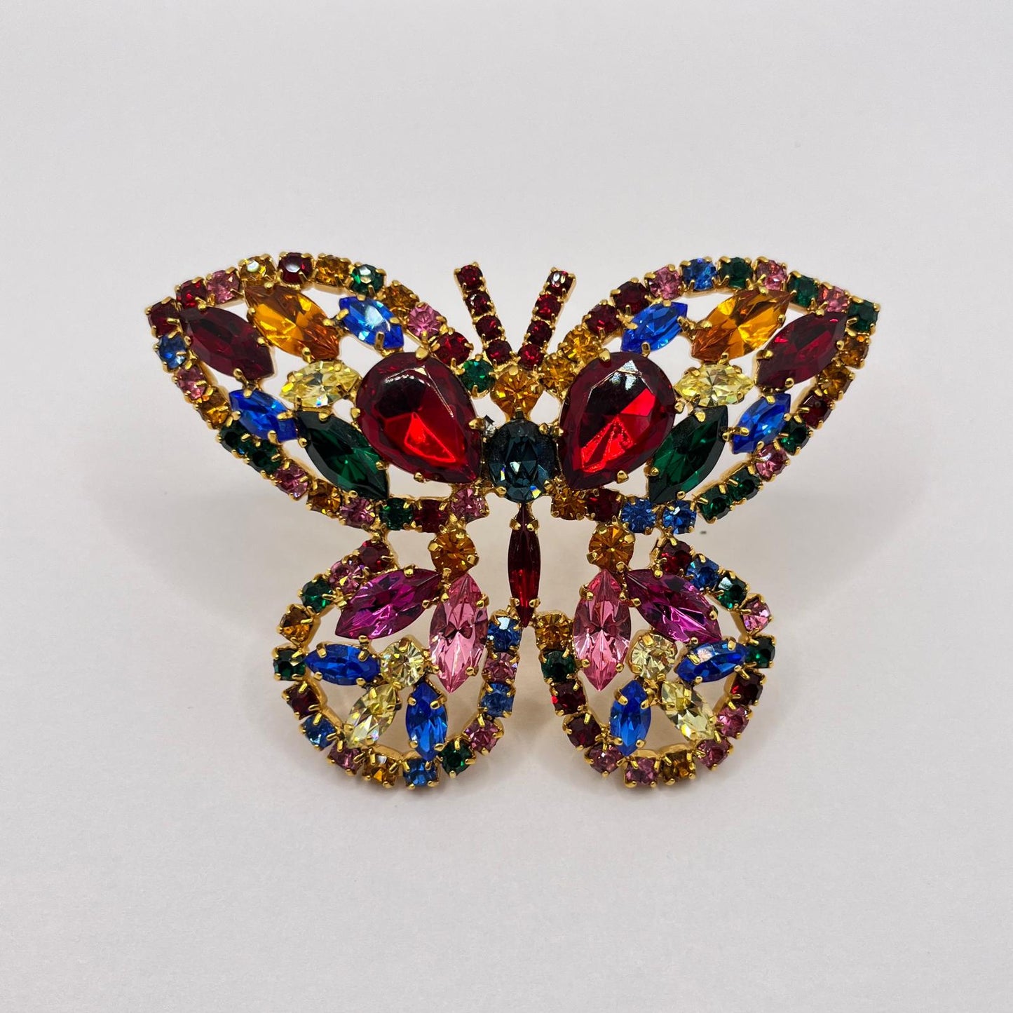 2498 Vintage Swarovski Kristallen Schalhalter 89mm