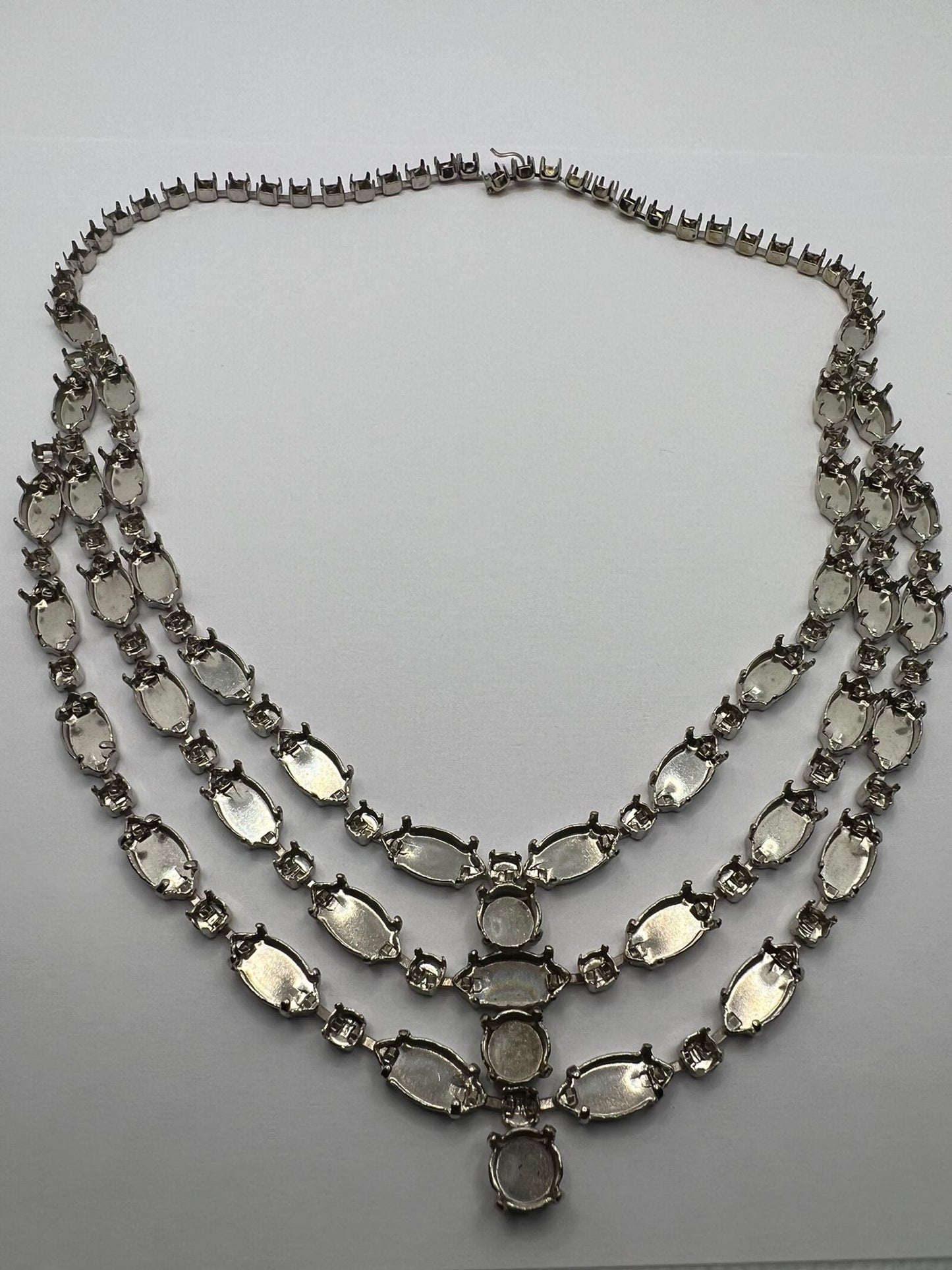 6392 Vintage leerer DIY Collier zum Befüllen mit Swarovski Kristallen 50cm
