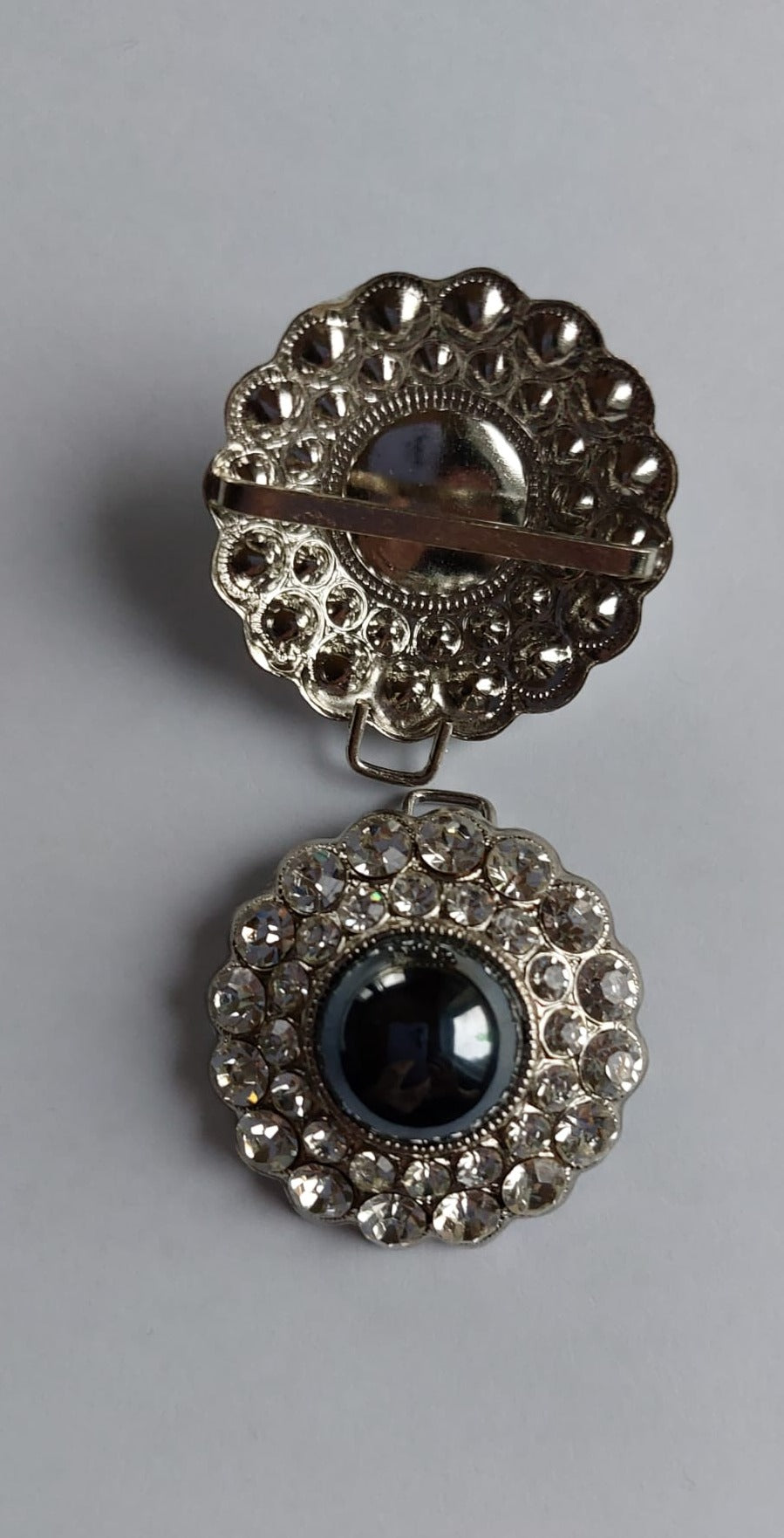 4027 Knöpfe mit Swarovski Kristallen 35mm