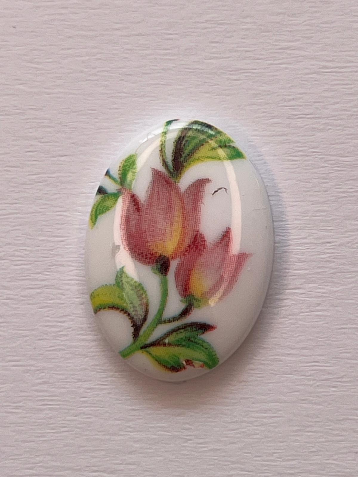 5651 Vintage Blüten Cabochon 18mm