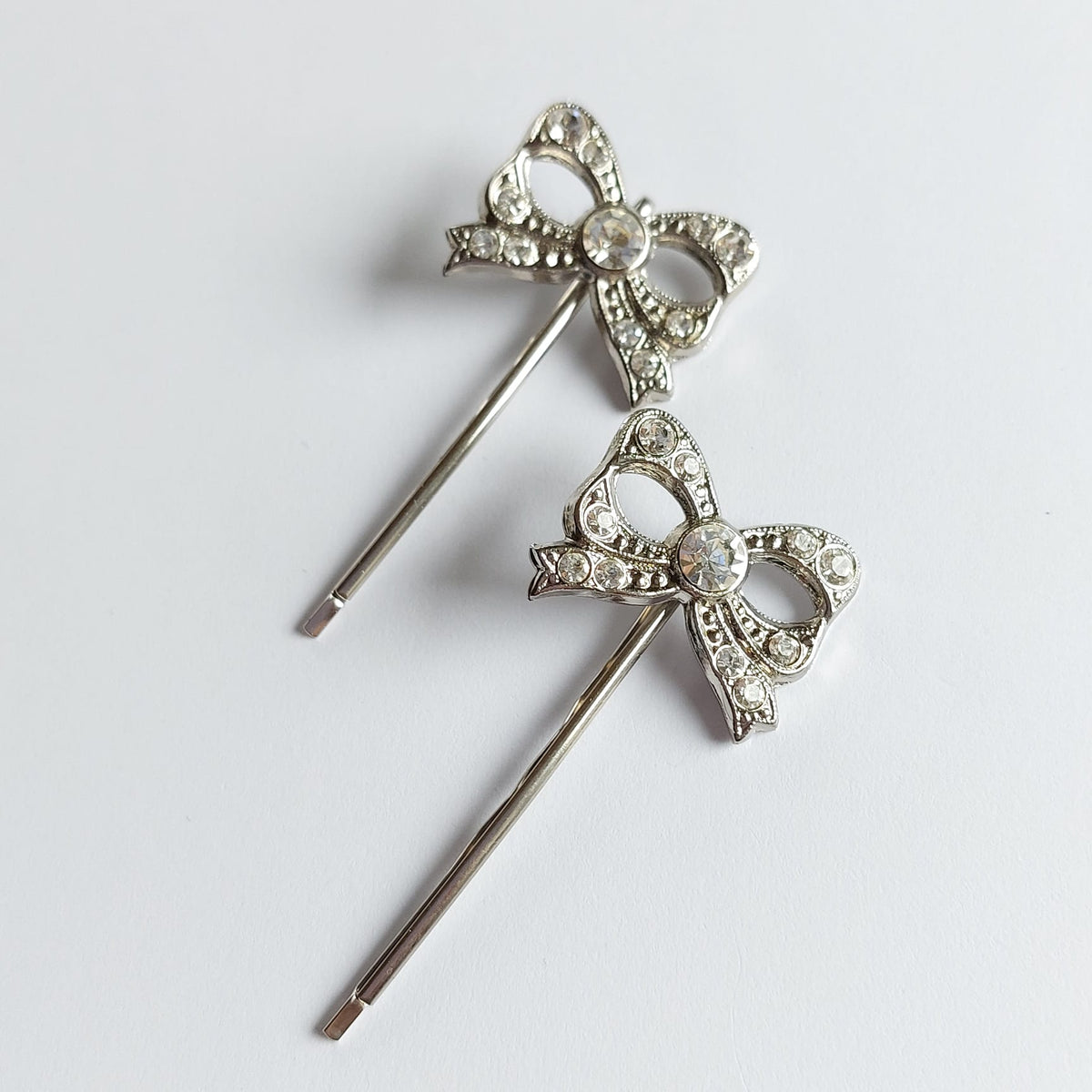 5596 Vintage Haarnadel mit Swarovski Kristallen 50mm
