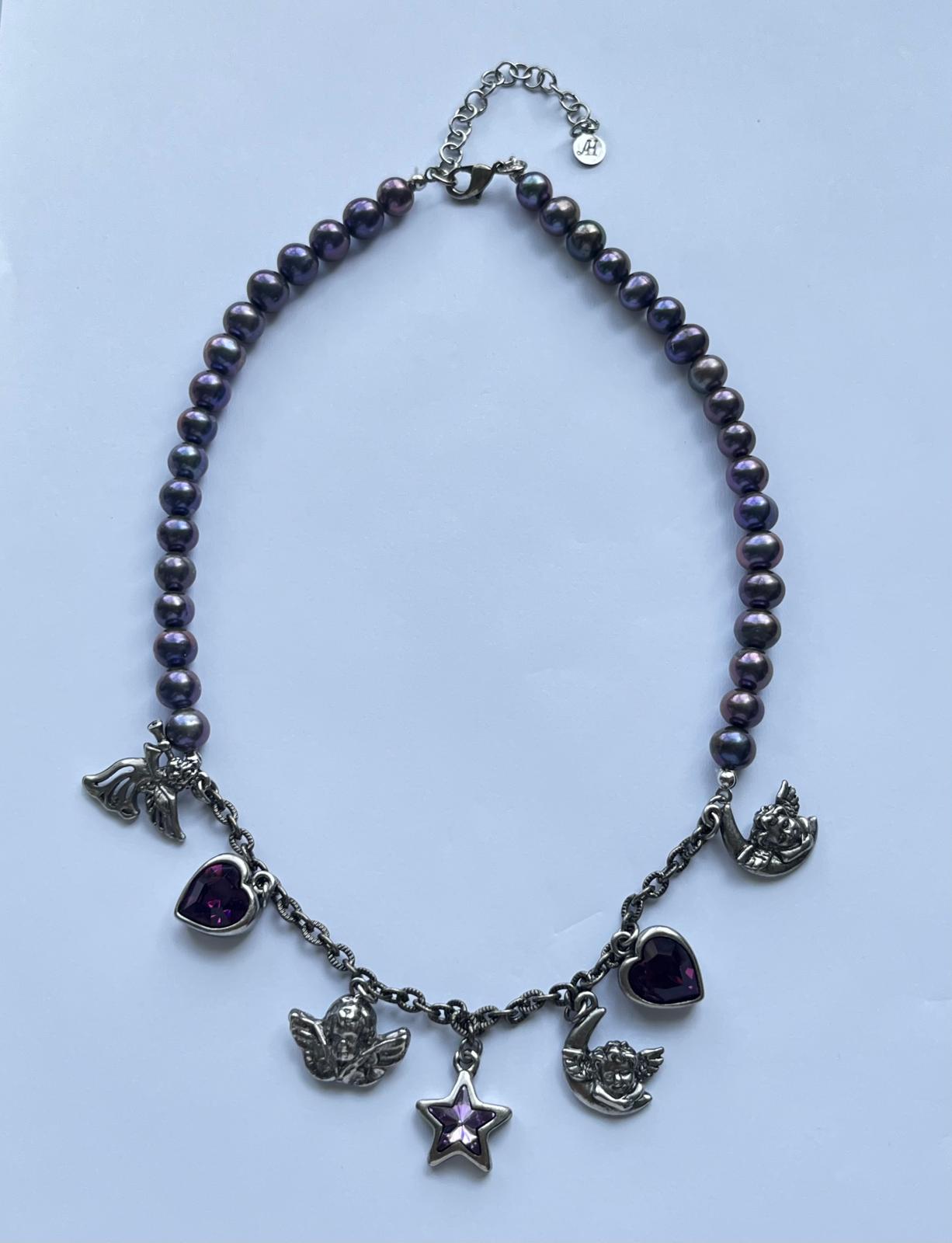 6121 Vintage Swarovski Kristallen Charme Perlenkette 41mm