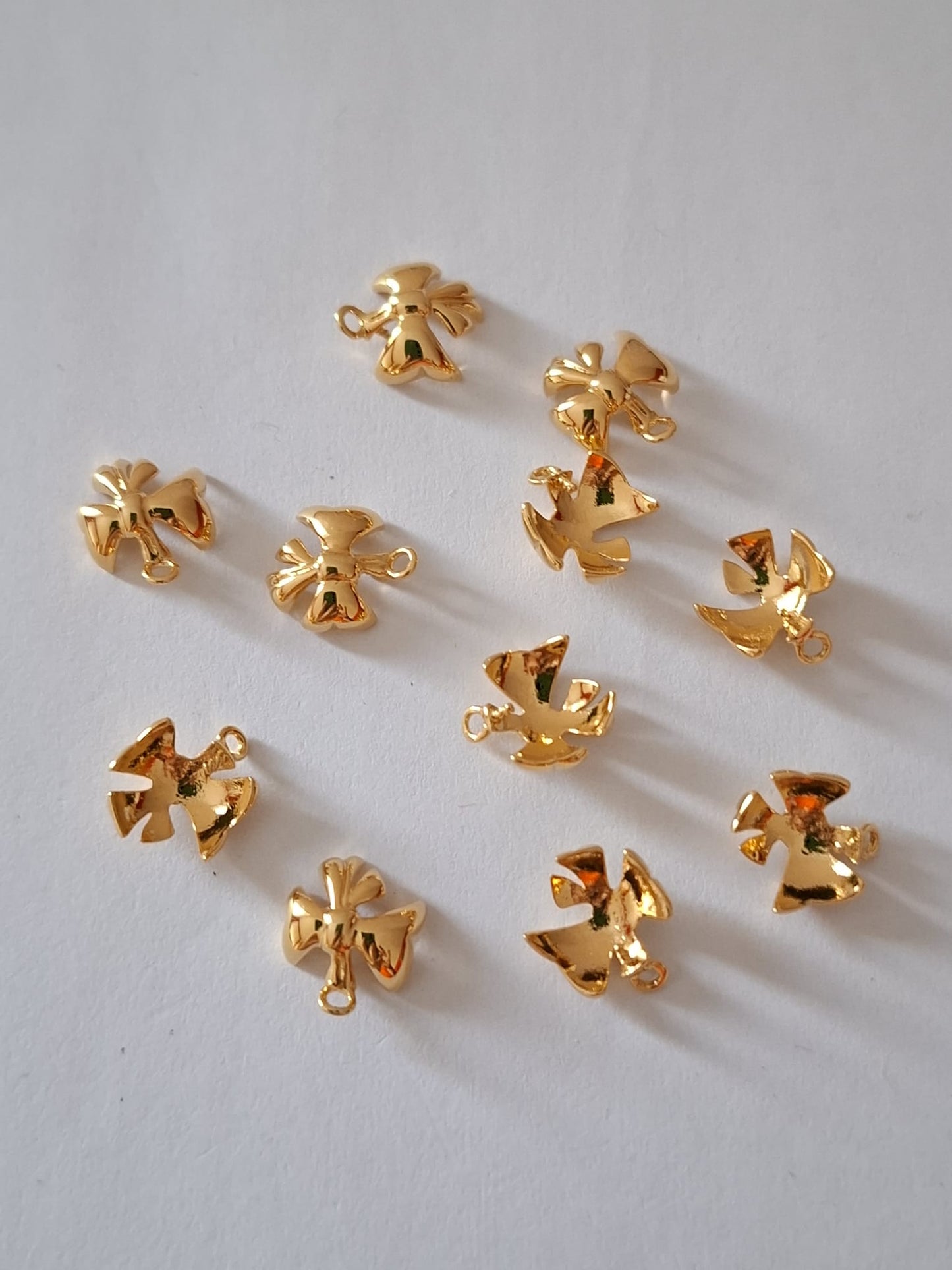 Swarovski® Anhänger Metal Bow Gold 8mm