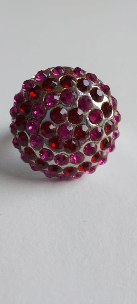 9930 Vintage Ring made with Swarovski Kristallen 25mm