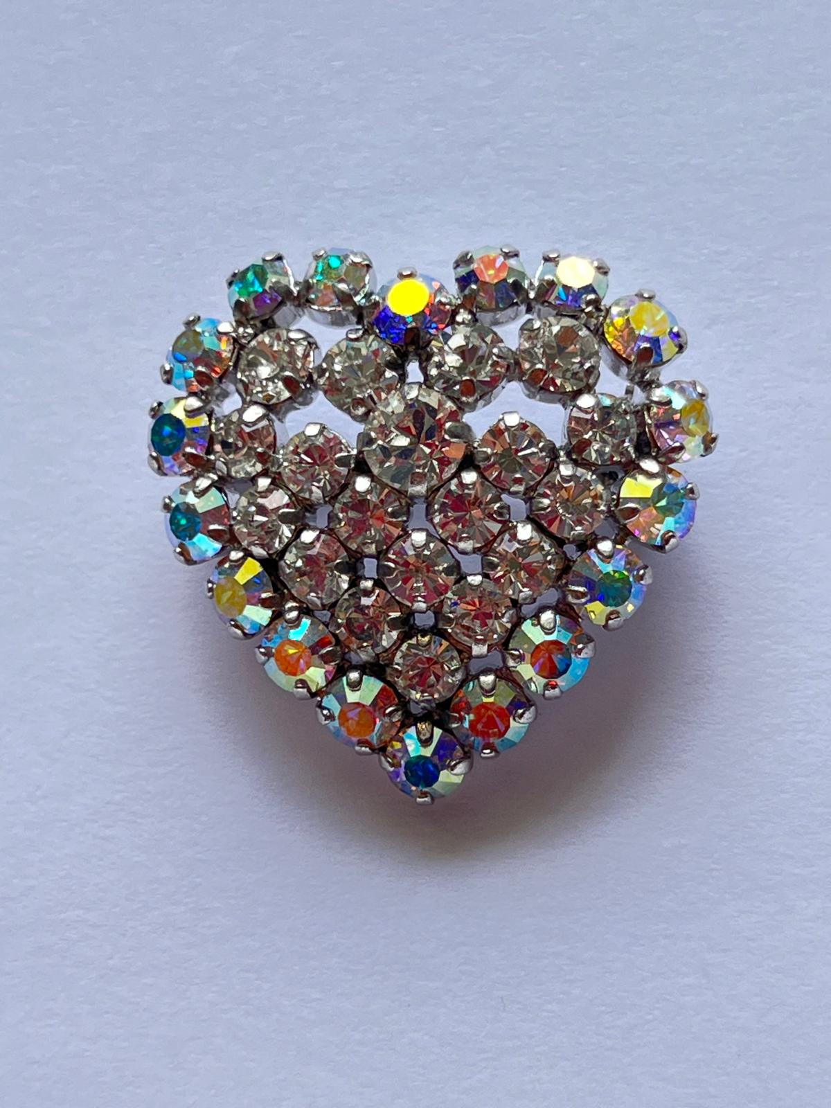 8514 Vintage Swarovski Kristallen Brosche 30mm
