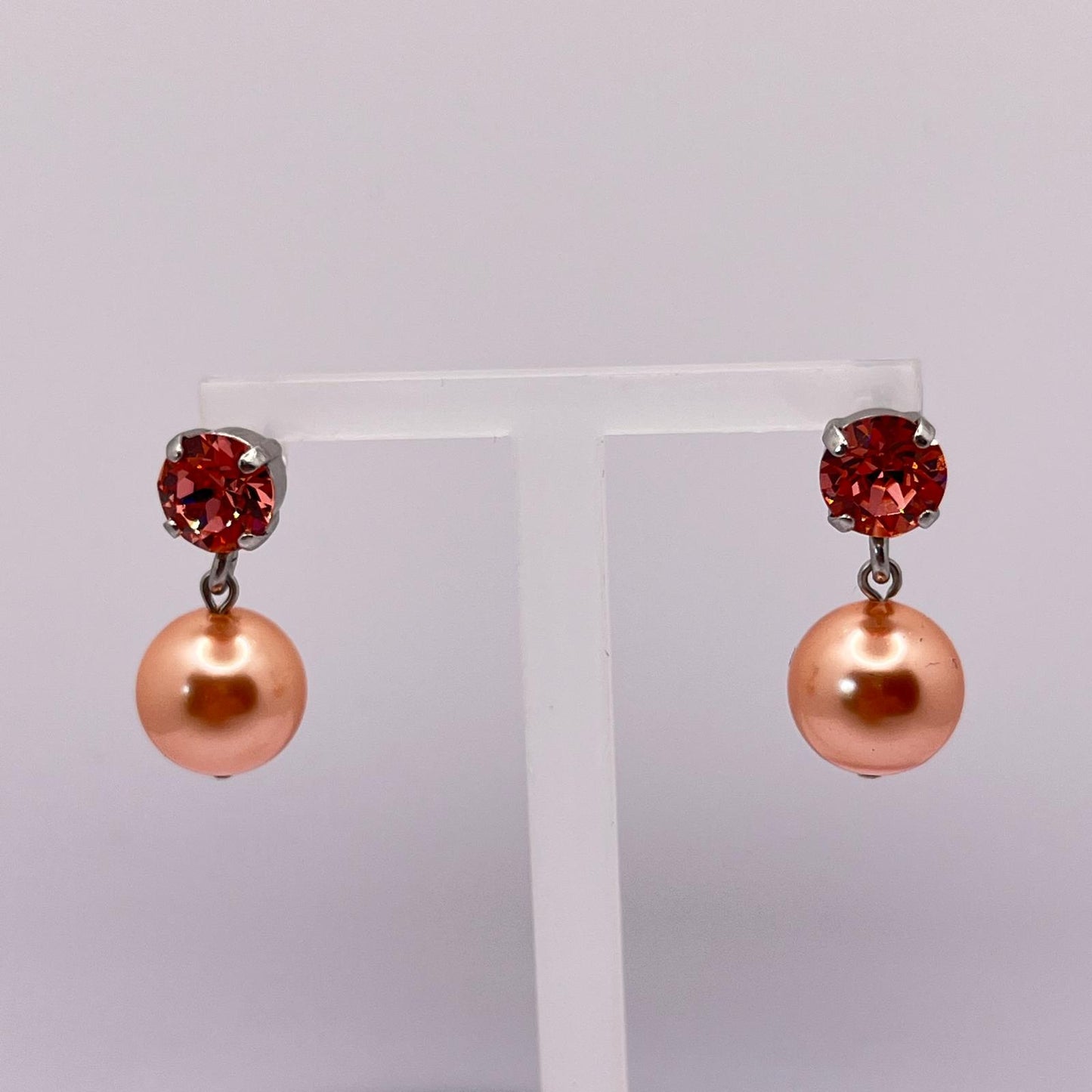 30747 Vintage Swarovski Kristallen Ohrstecker 25mm
