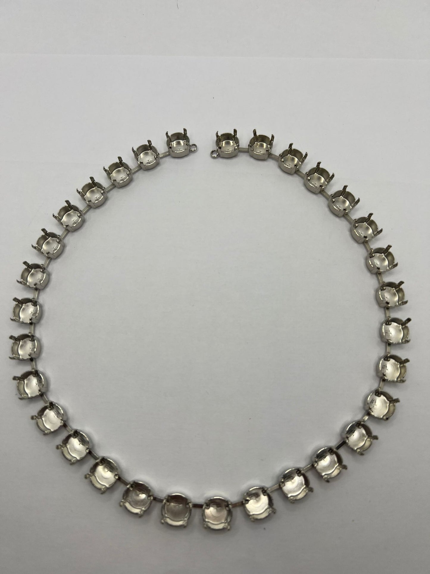 6442 Vintage leerer Halskette zum Befüllen mit Swarovski Kristallen 39cm