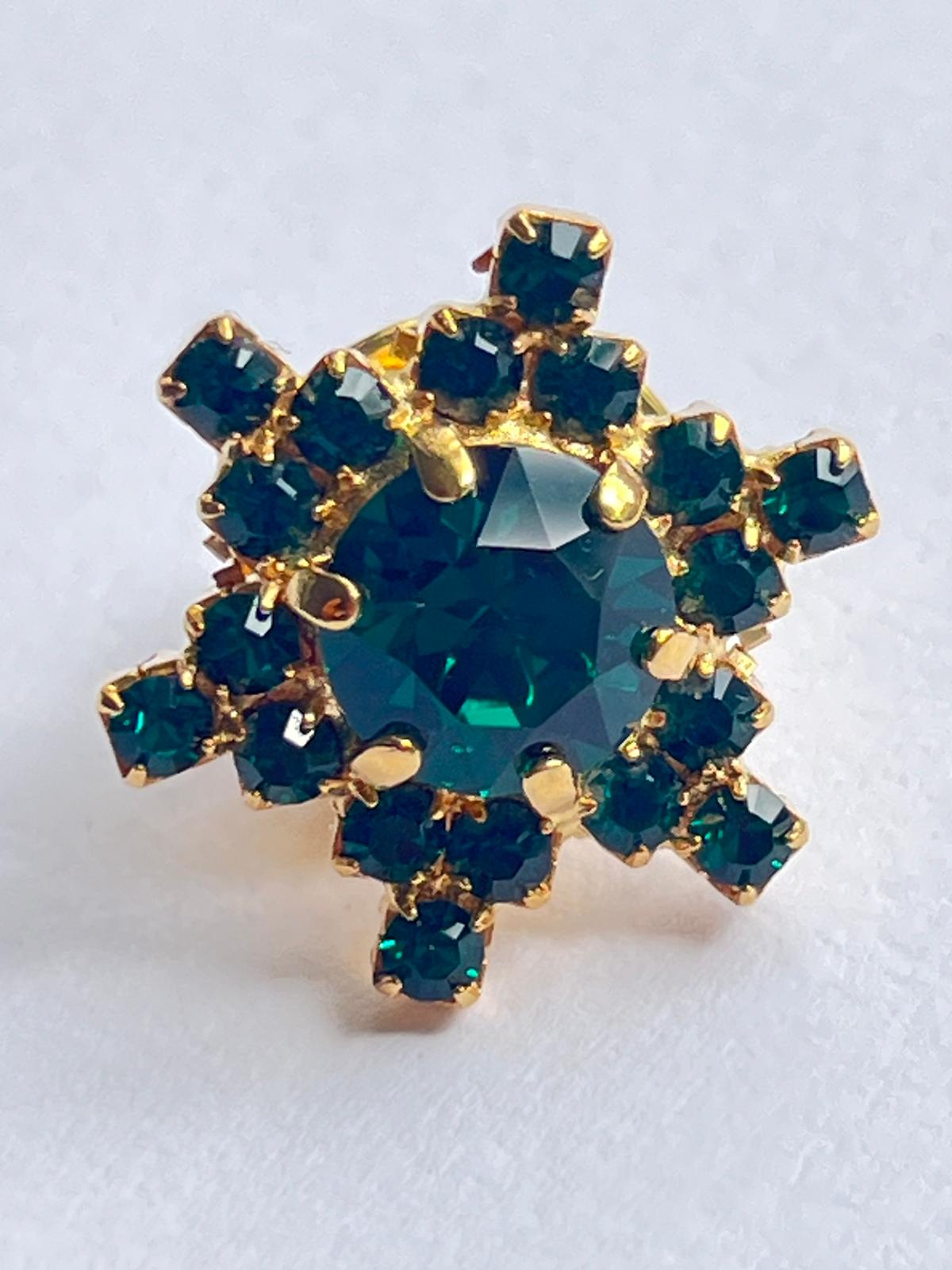 8591 Vintage Swarovski Kristallen Brosche 20mm