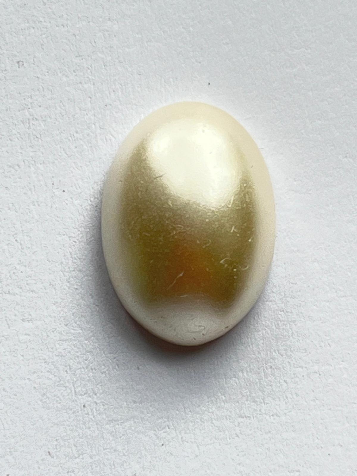 1072 Vintage Kunststoff Oval Cabochon 18mm