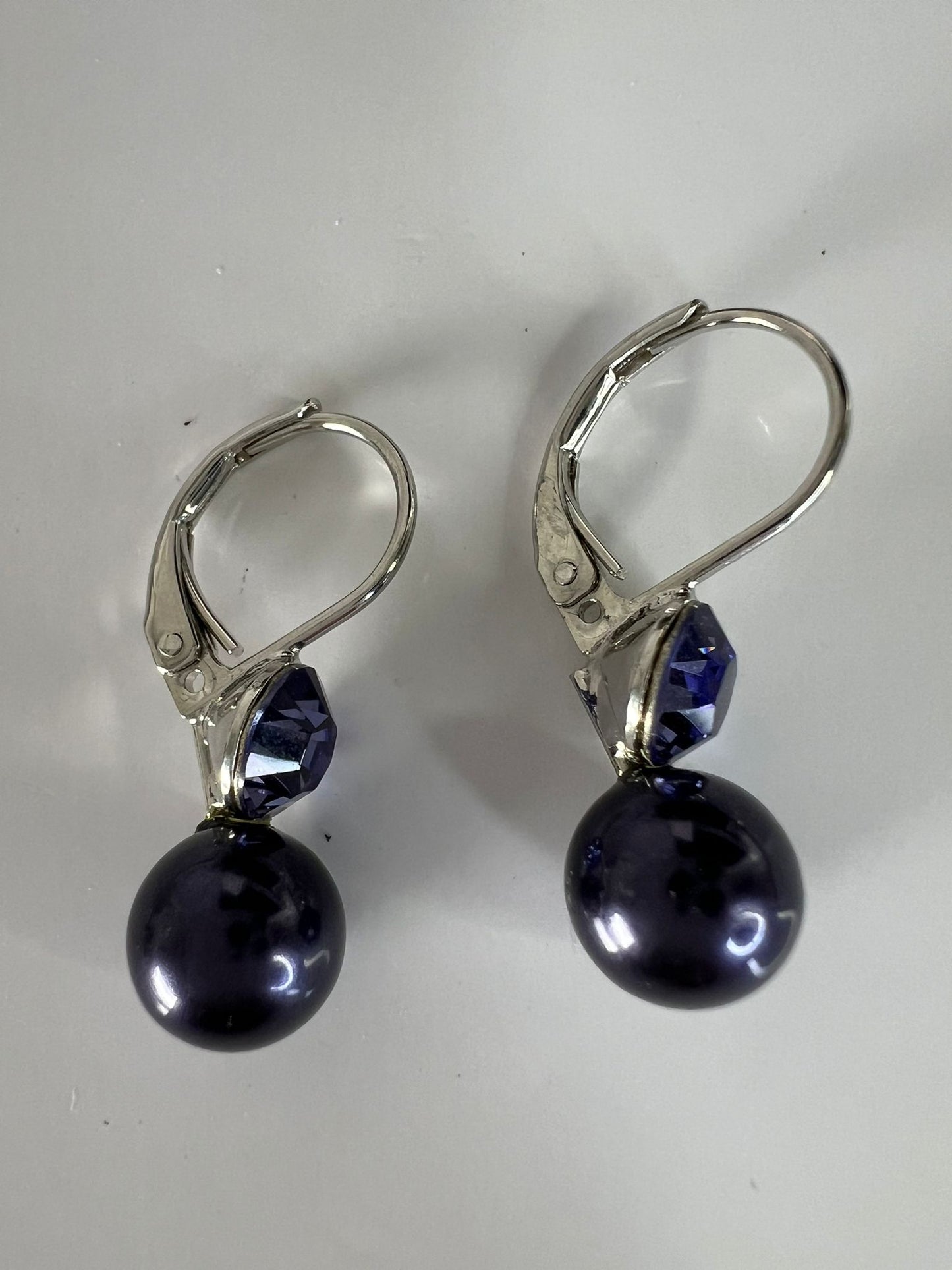 30414 Vintage Swarovski Kristallen Ohrhänger 7mm
