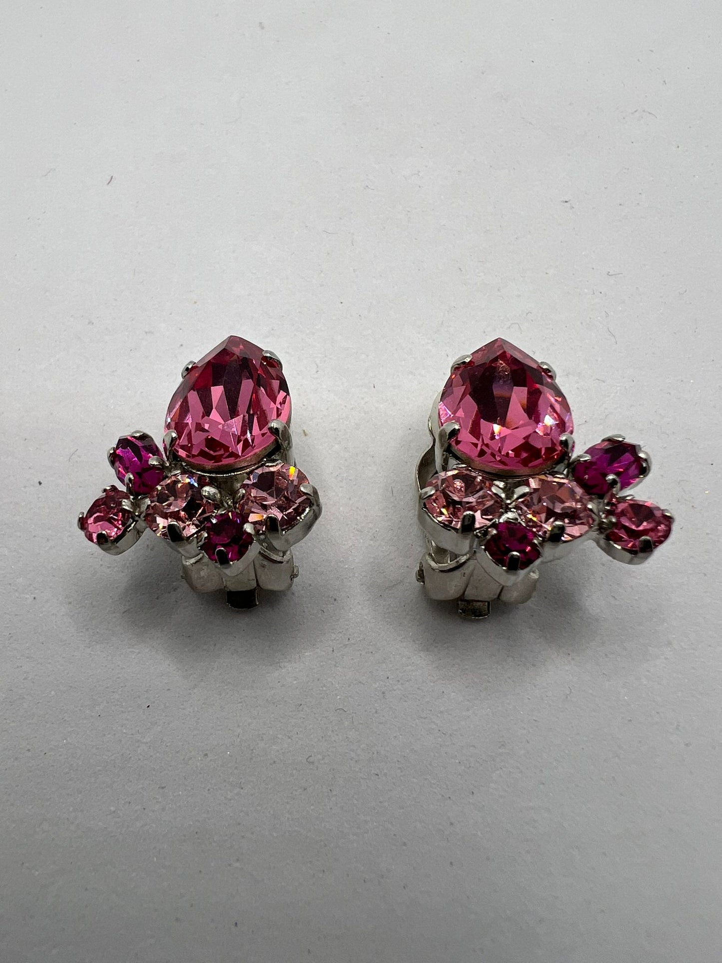 30541 Vintage Swarovski Kristallen Ohrclip 19mm