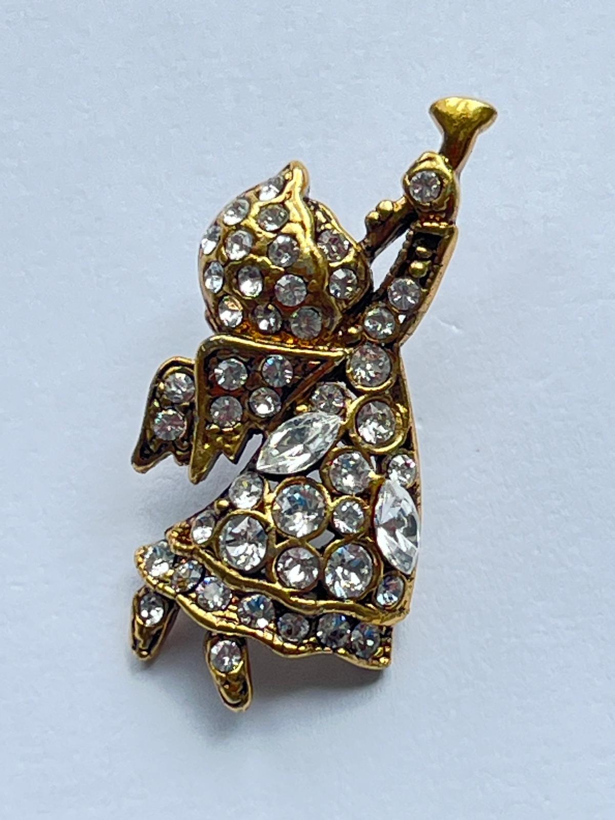 8603 Vintage Swarovski Kristallen Brosche 40mm
