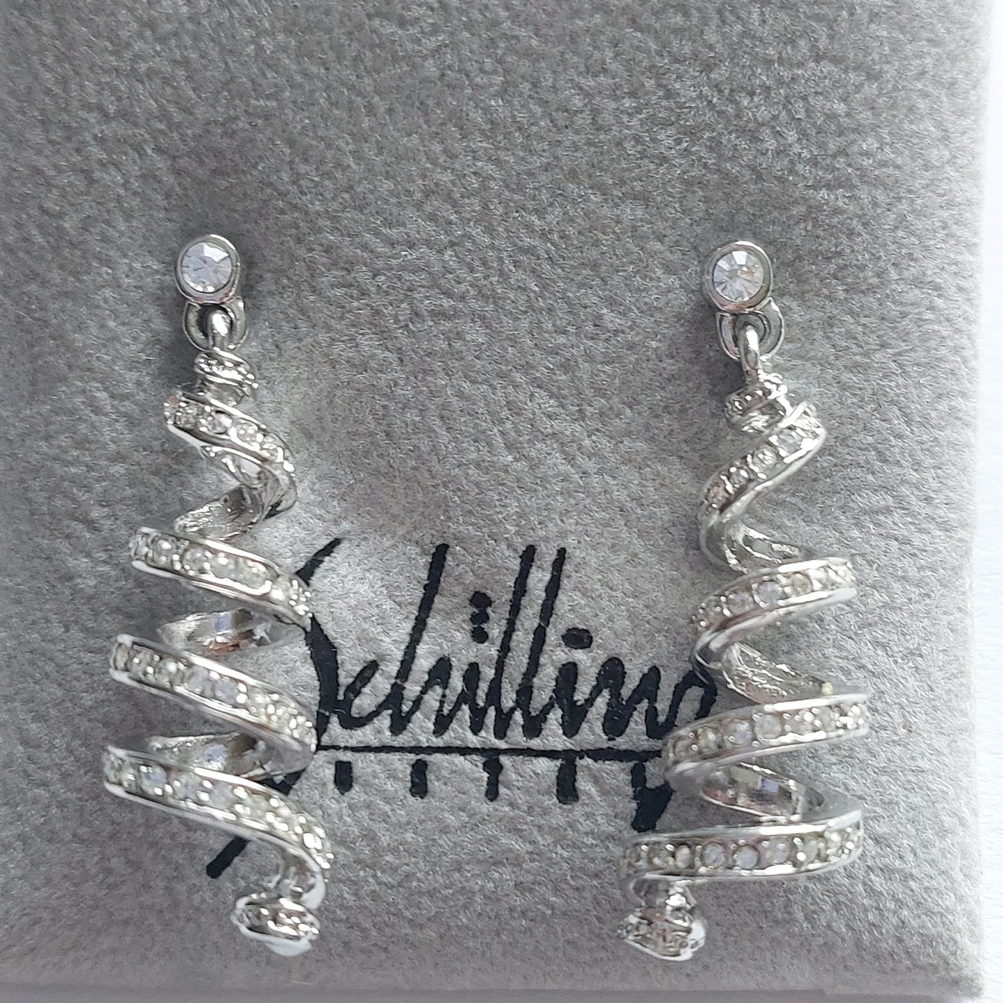Original Vintage Schilling Ohrringe 38mm