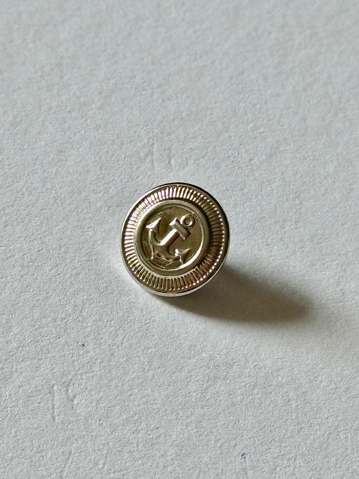 4524 Vintage Rhodium vergoldet Knöpfe 12mm