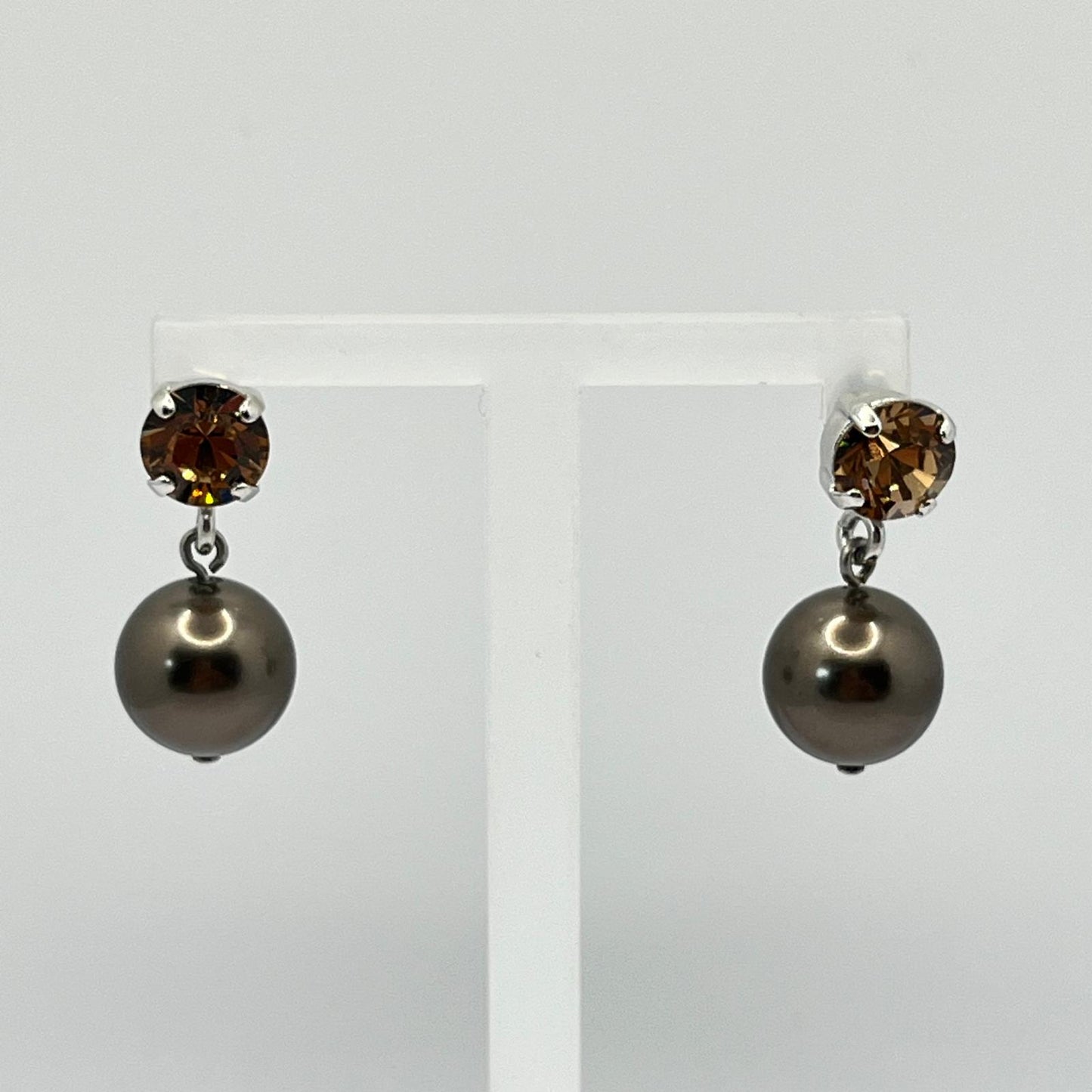 30741 Vintage Swarovski Kristallen Ohrstecker 25mm