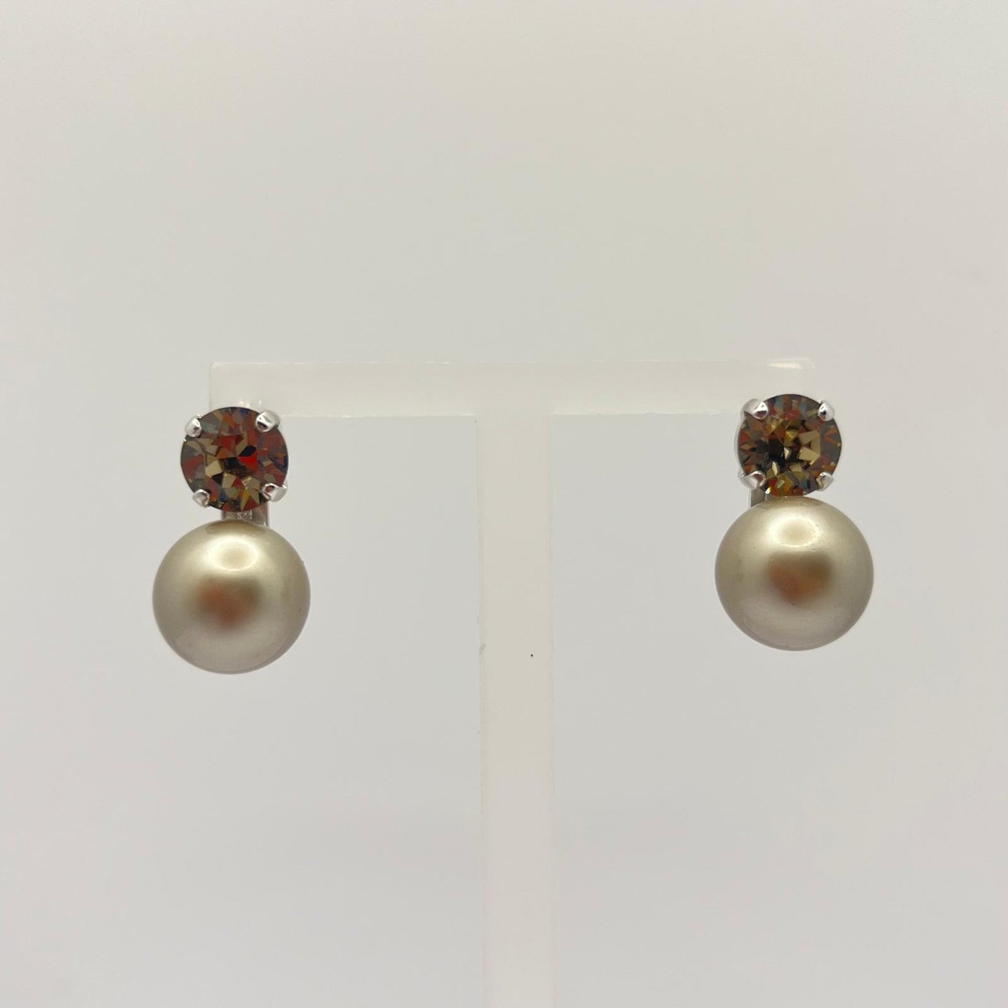 30765 Vintage Swarovski Kristallen Ohrstecker 11mm