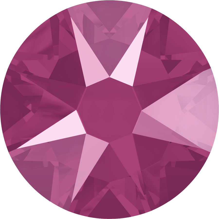 Swarovski® Nail Crystals Flat Rund Peony Pink SS30