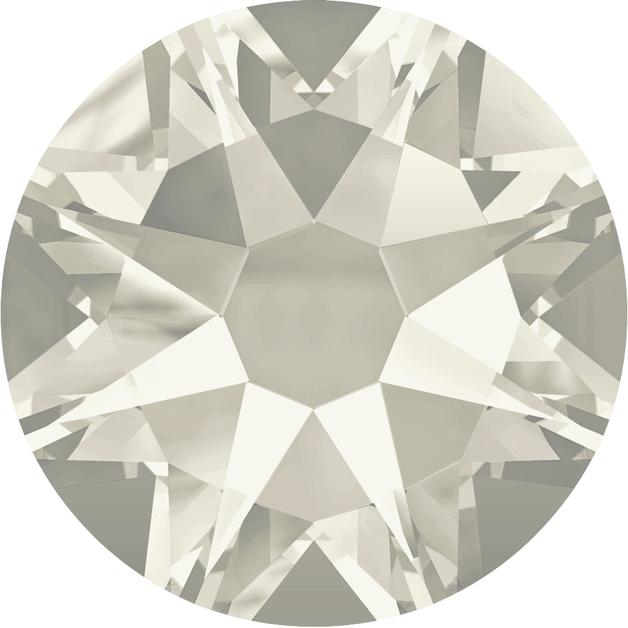 Swarovski® Nail Crystals Flat Rund Silver Shade SS7