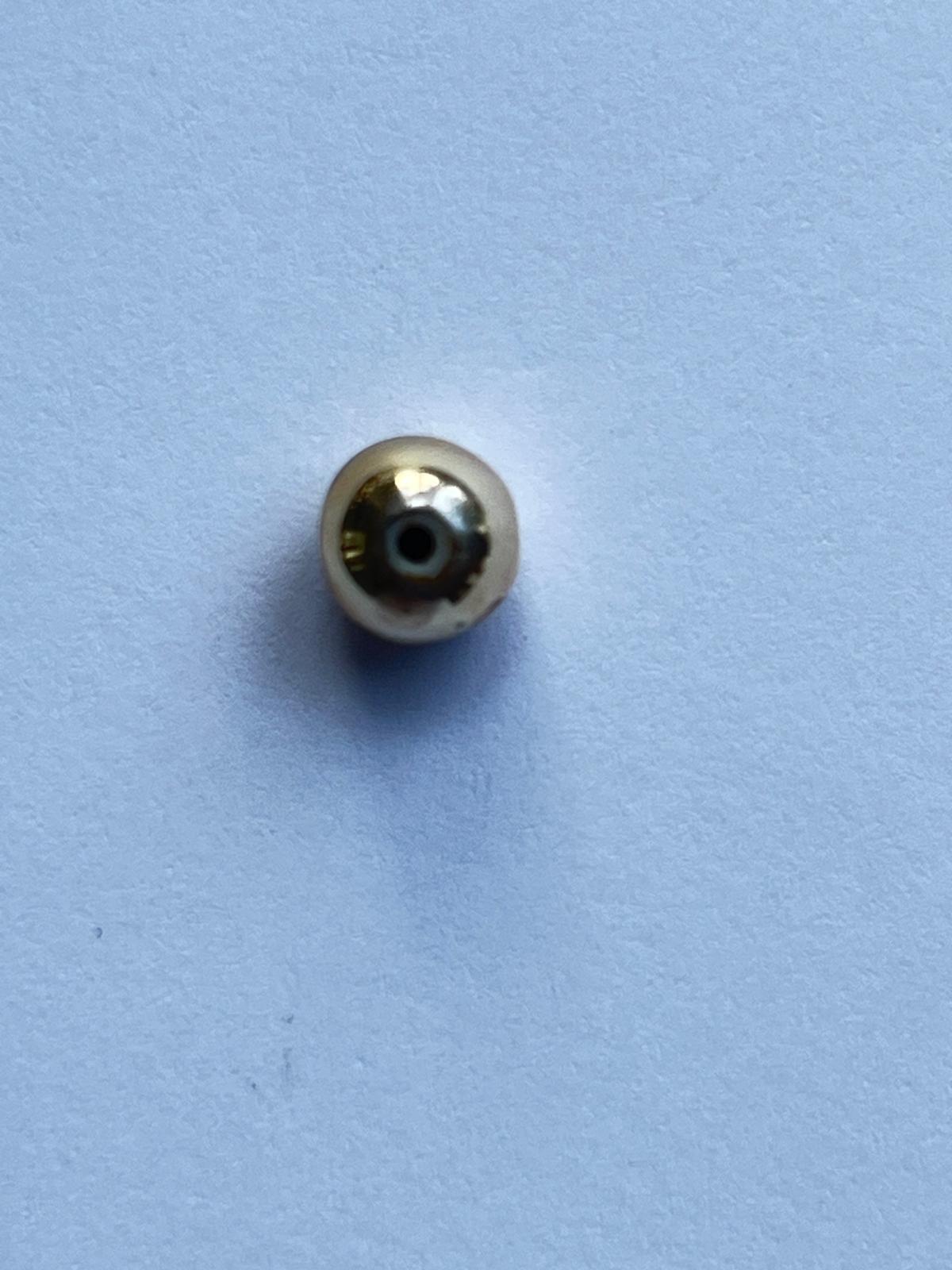 1054 Vintage Perlen Bead Gold 4mm