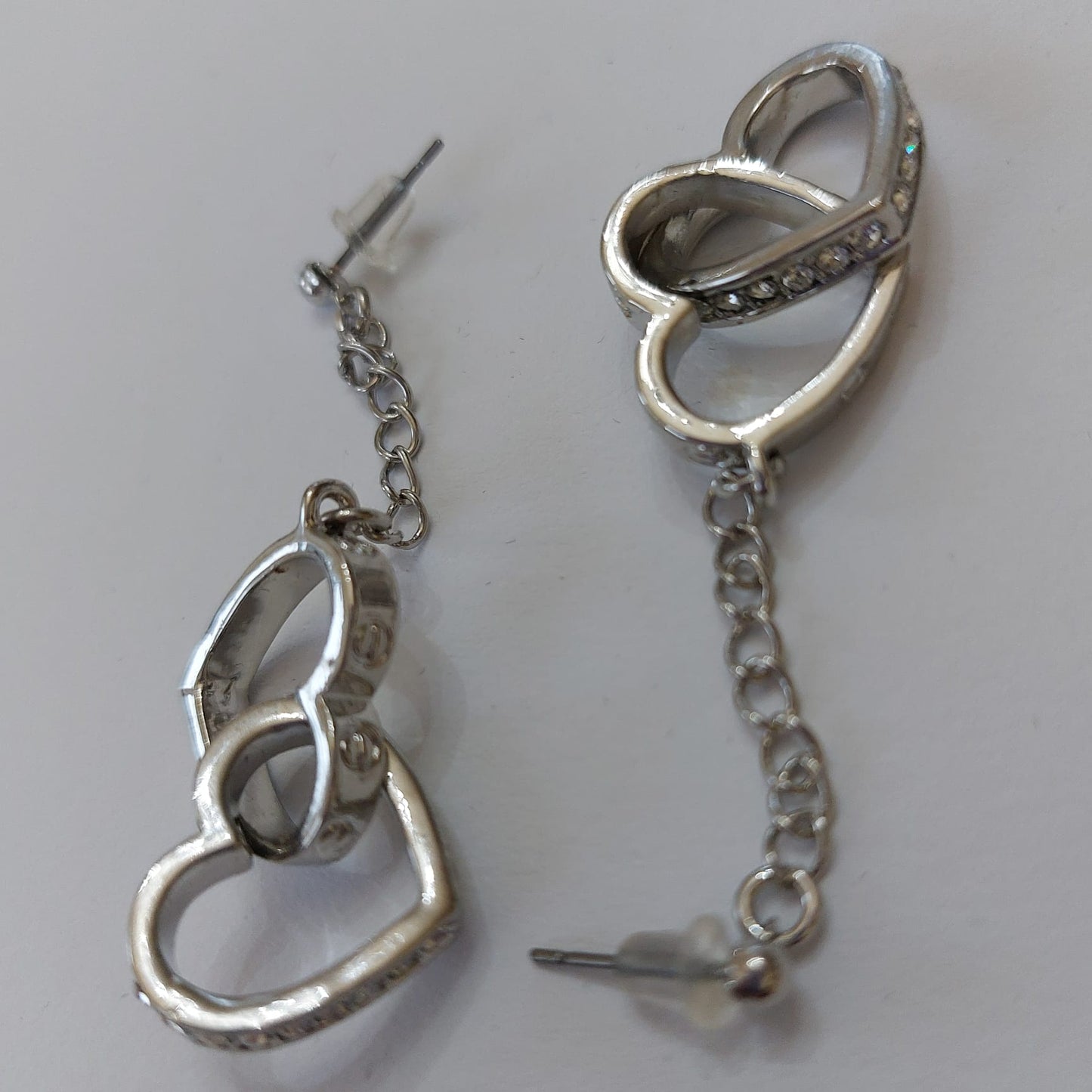 3739 Vintage Heart Earring mit Swarovski Crystals