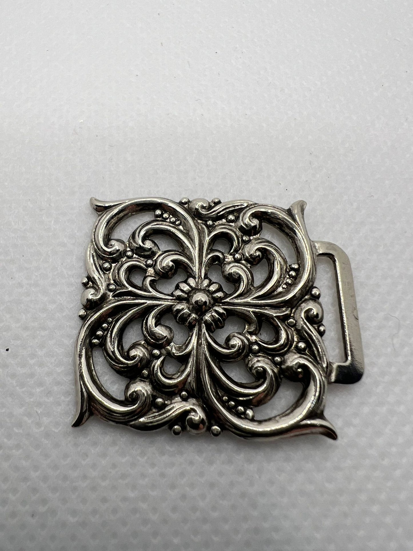 5854 Vintage Rhodium Filigren Schmuckzubehör 30mm