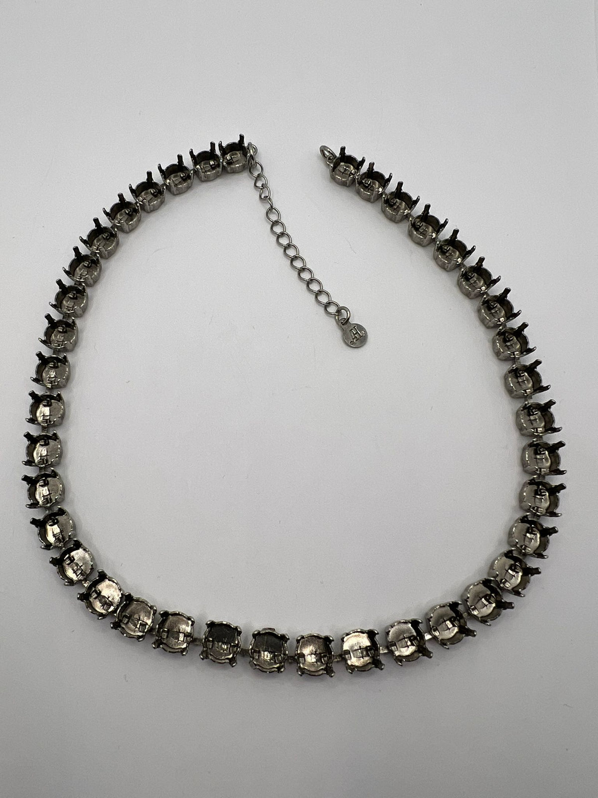 6485 Vintage leerer Kette zum Befüllen mit Swarovski Kristallen 39cm