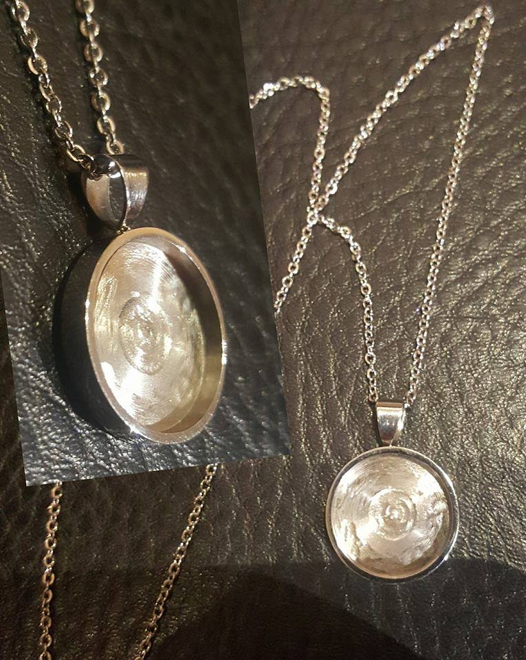 Anhänger Edelstahl Rund 18mm