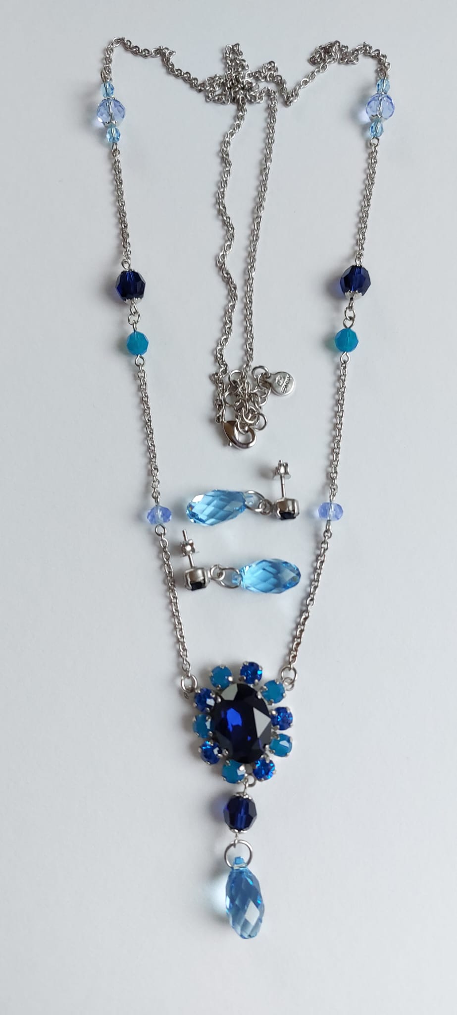 6977 Vintage Jewelry Set made with Swarovski Kristallen 92cm