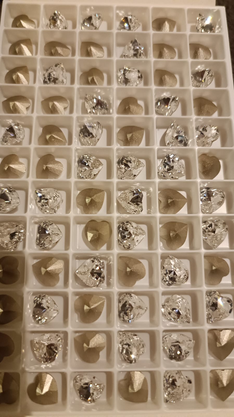 Swarovski® Fancy Antique Heart Crystal 8.8x8mm