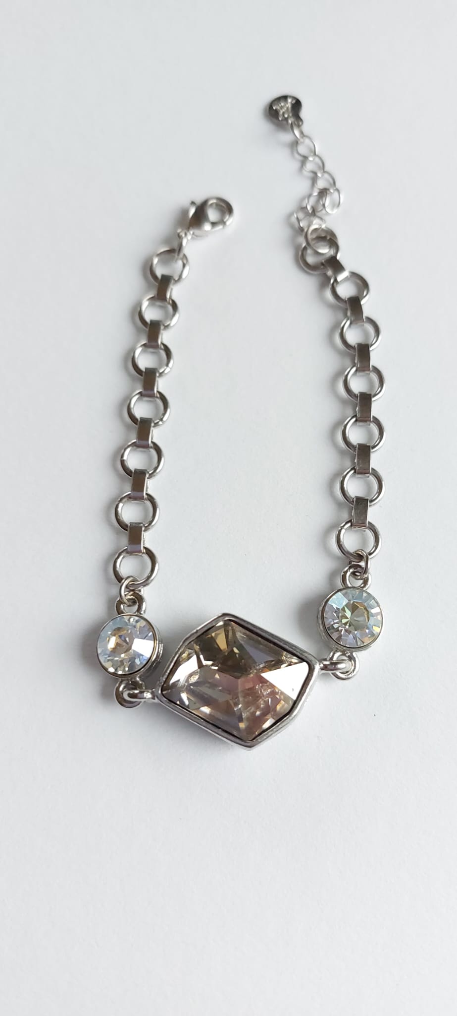 7989 Vintage-Armband mit Swarovski Kristallen 16cm