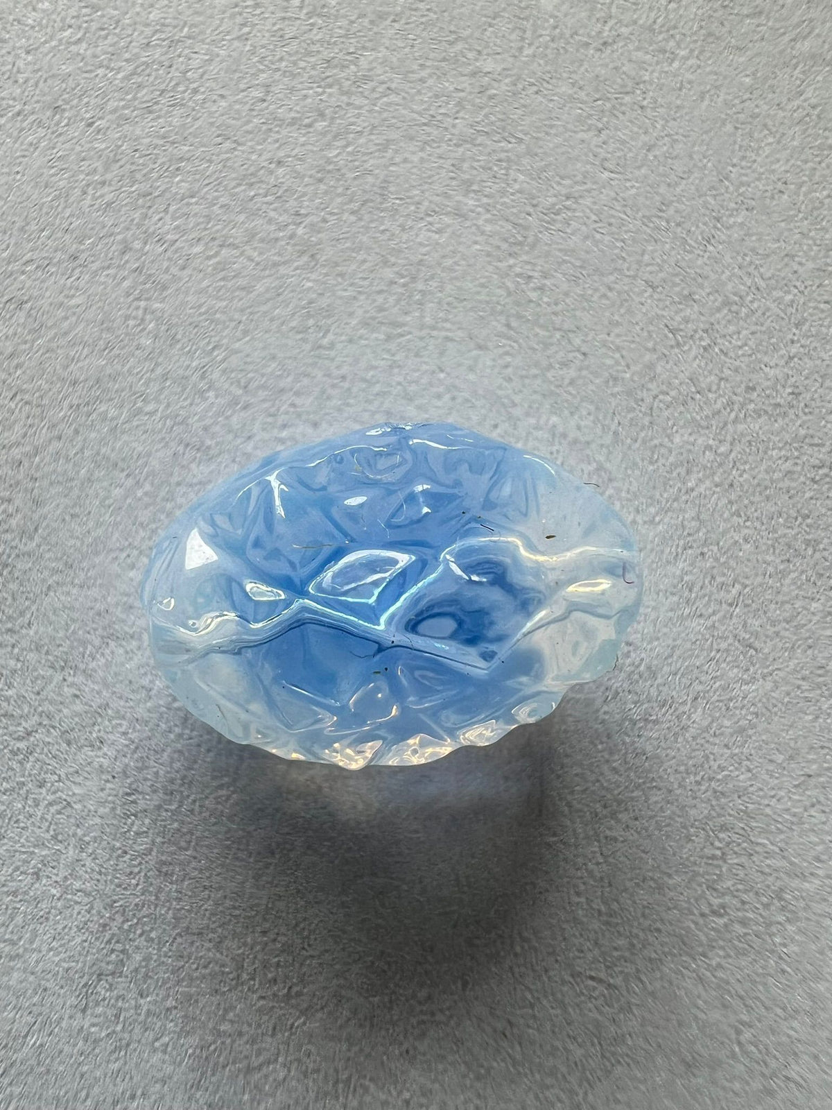 5712 Vintage Acryl Glasur Perlen Hellblau 13mm