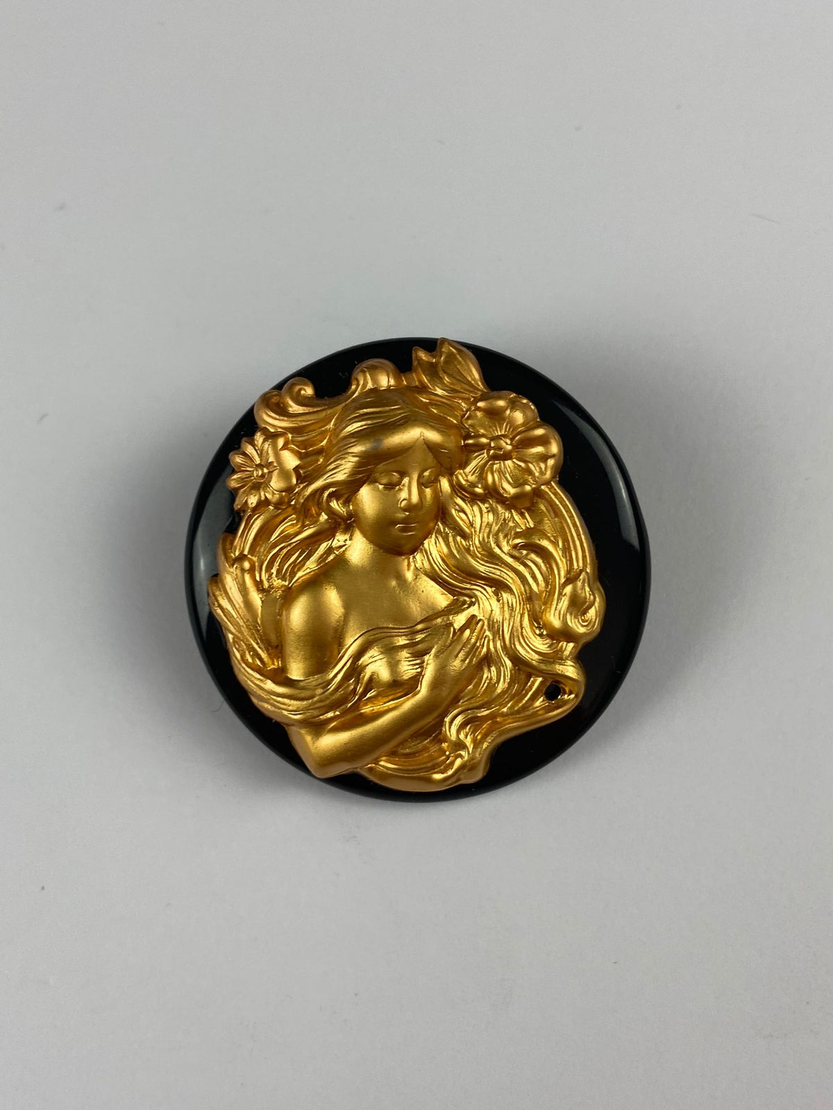 8296 Vintage Zeitgenössische Brosche 35,5x35,5mm