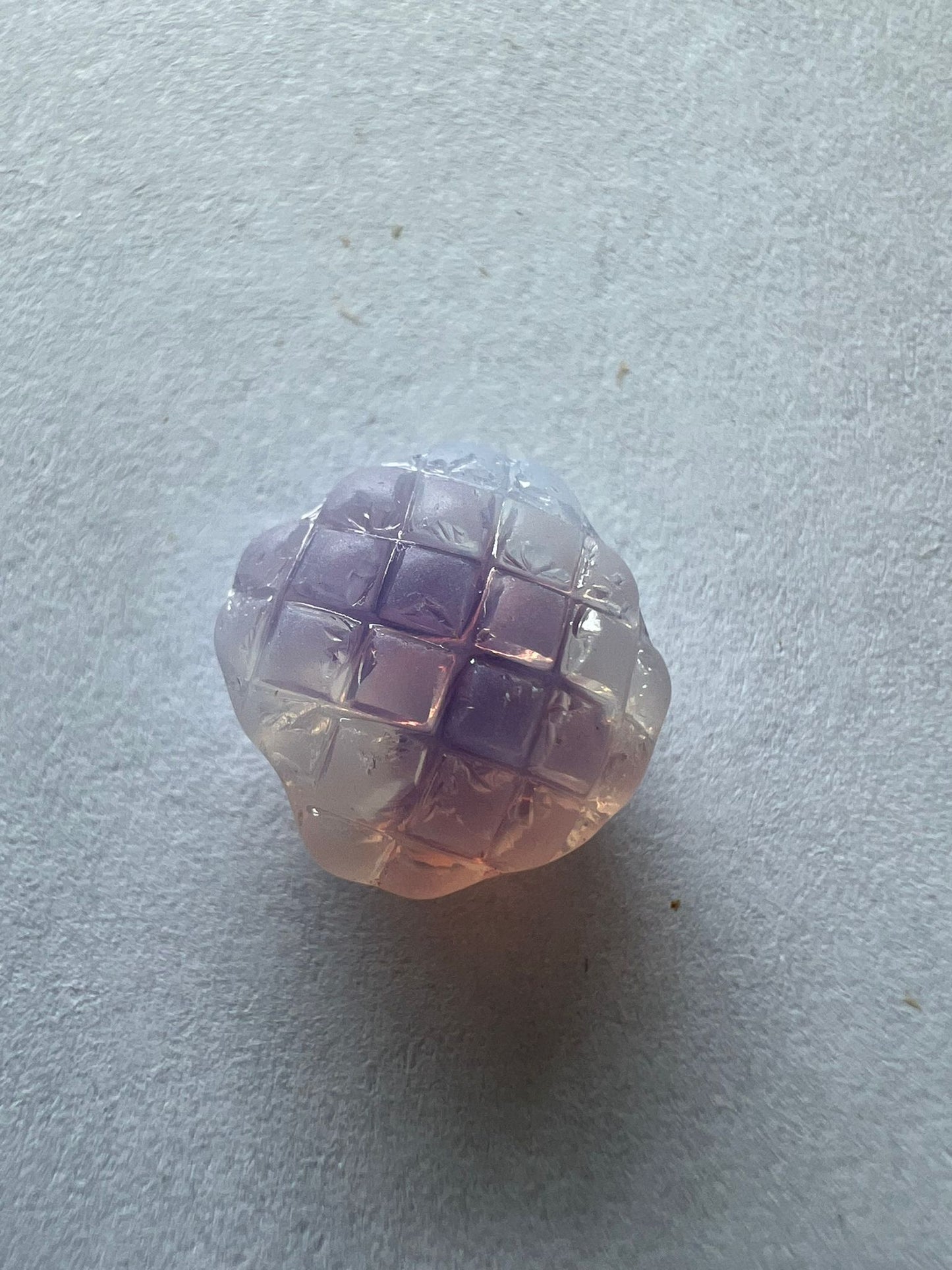 5742 Vintage Acryl Perlen Matt Lila 10mm