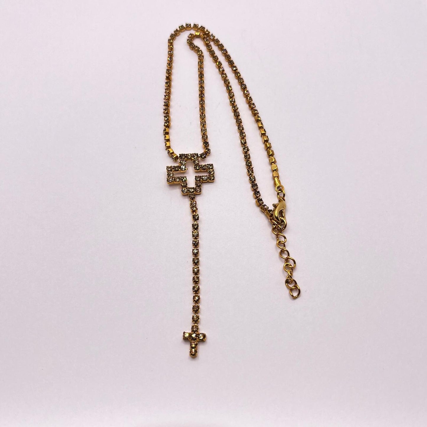 6316 Vintage Swarovski Kristallen Halsketten 40cm