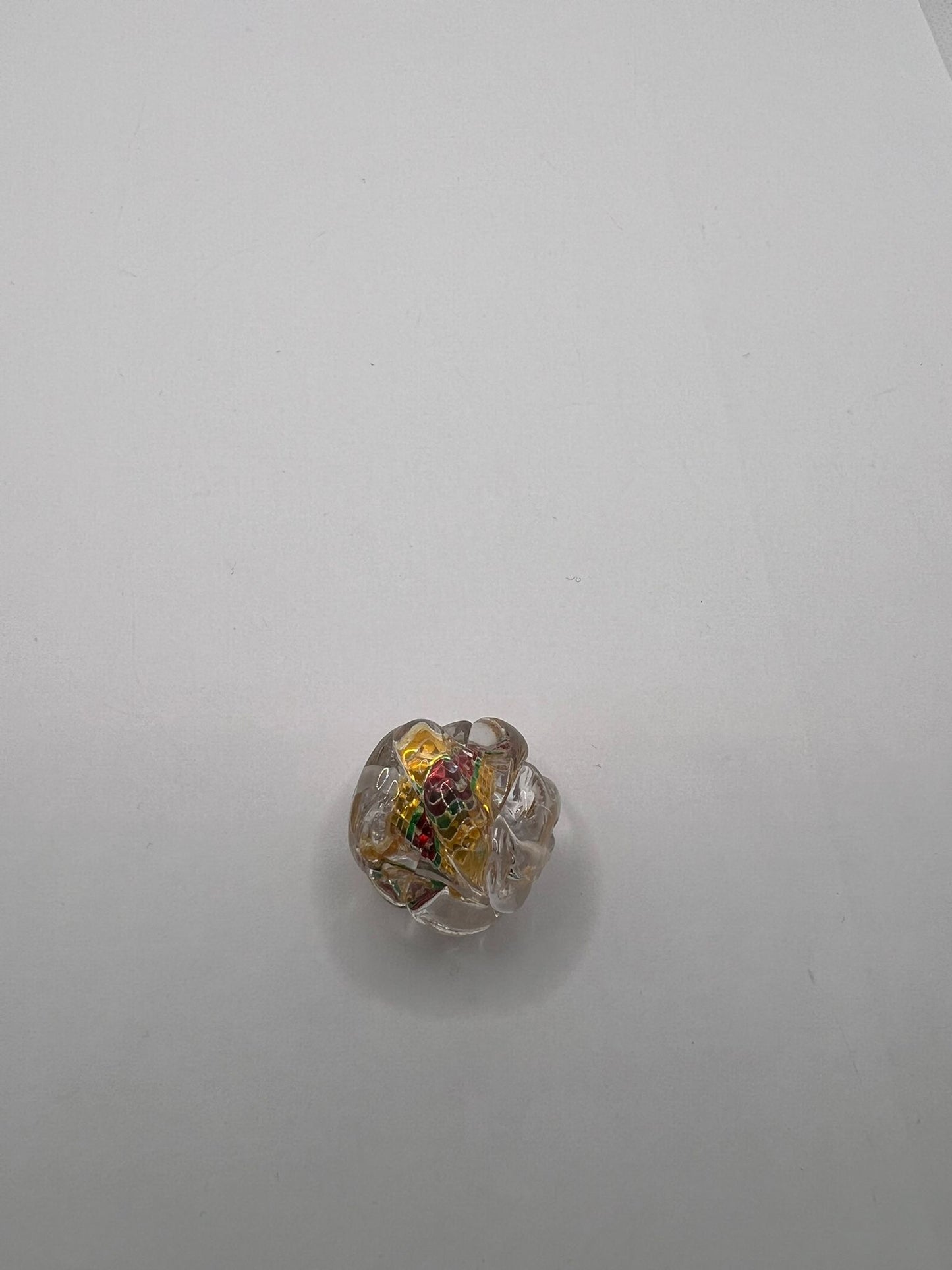 5938 Vintage Kunststoff Perle 24mm