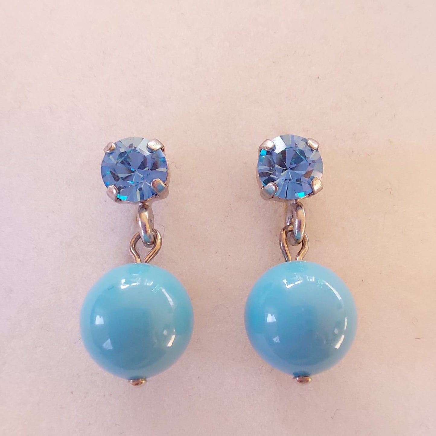 3789 Vintage Earring mit Swarovski Crystals