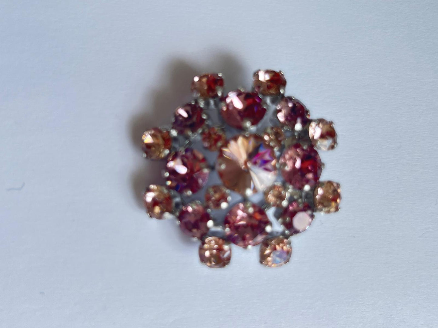 2299 Vintage Swarovski Kristallen Schal-/Tuchhalter 38mm