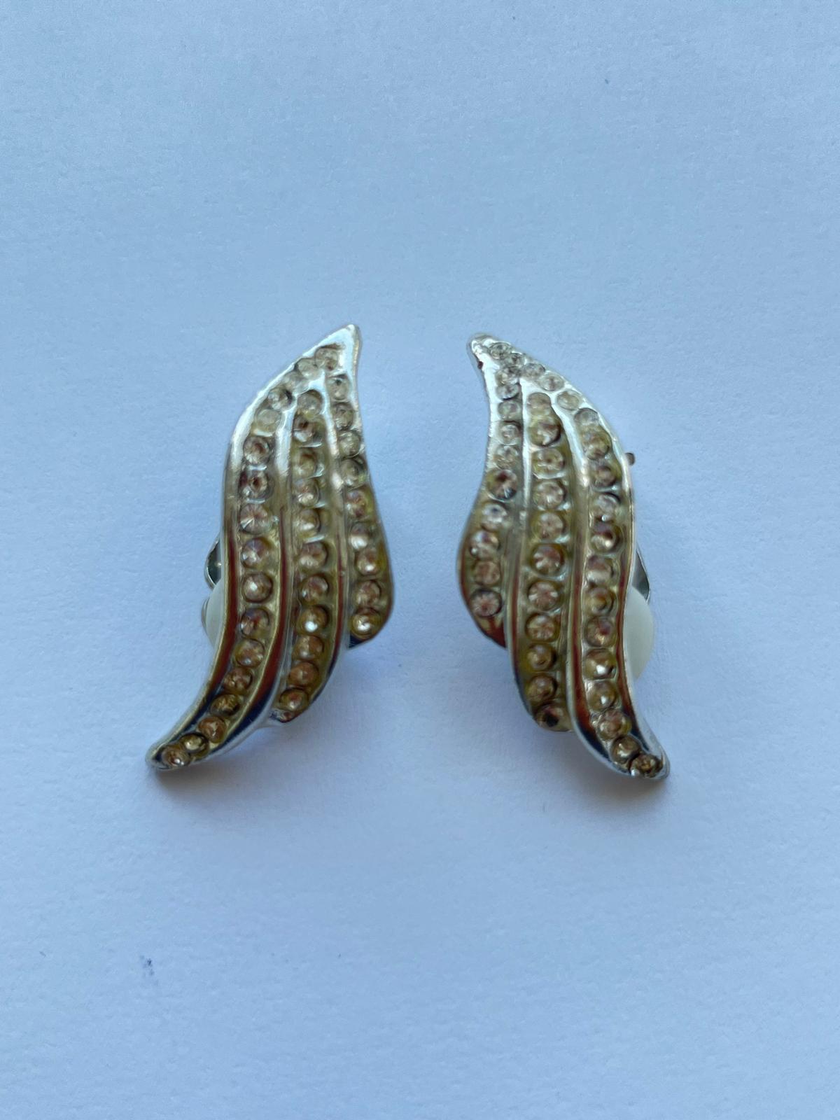 3028 Vintage Swarovski Kristallen Ohrclip 35mm