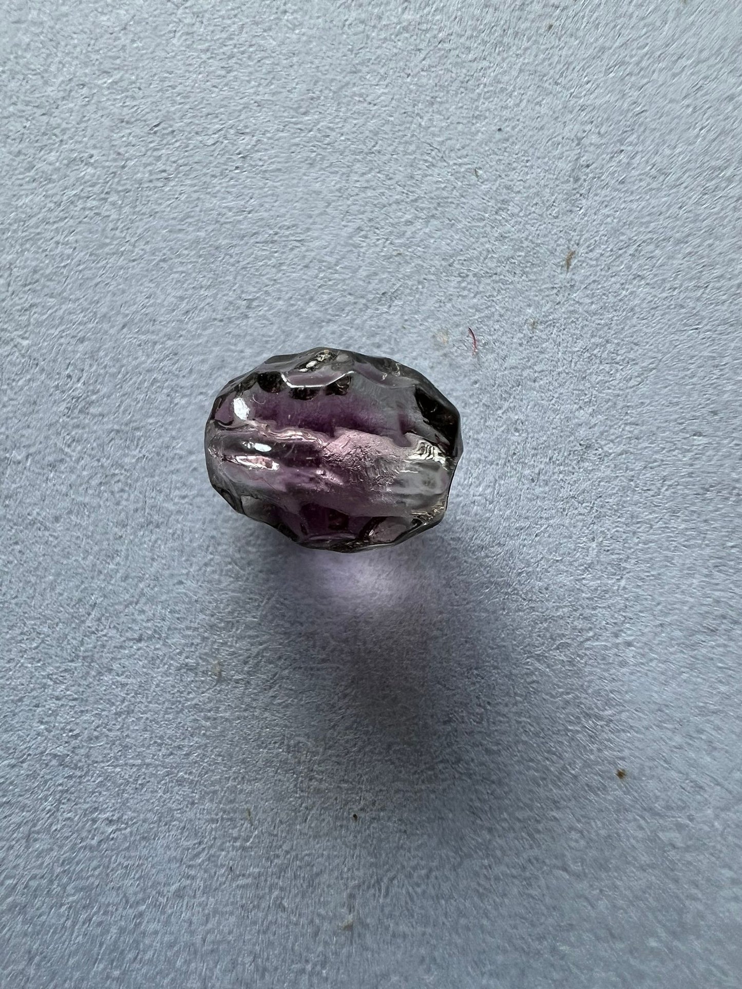 5720 Vintage Acryl Perlen Klar Flieder 7mm