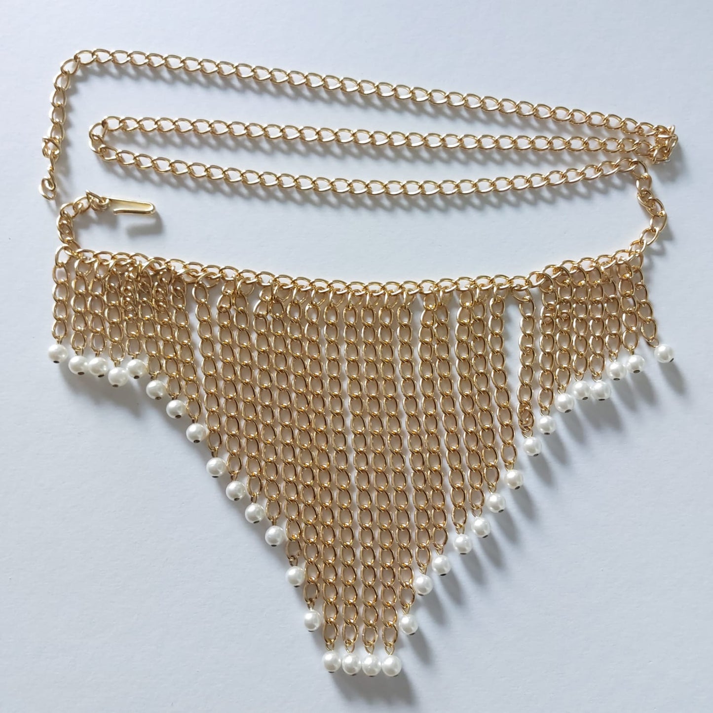 Trachten Miederkette mit Swarovski Perlen 90x0.5cm