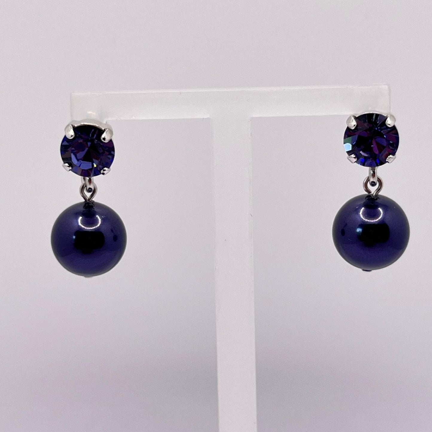 30748 Vintage Swarovski Kristallen Ohrstecker 25mm