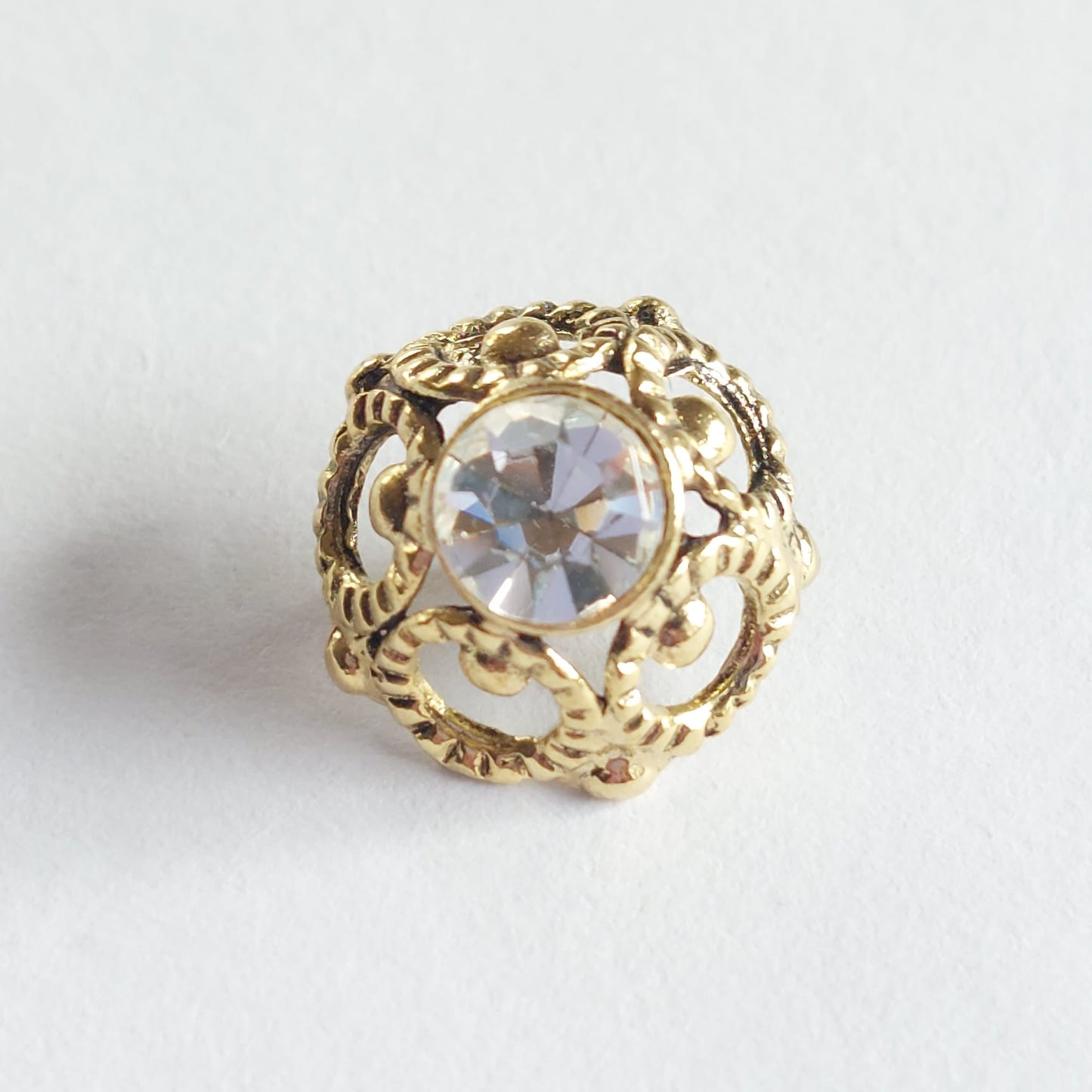 4090 Knopfe mit Swarovski Kristallen 12mm