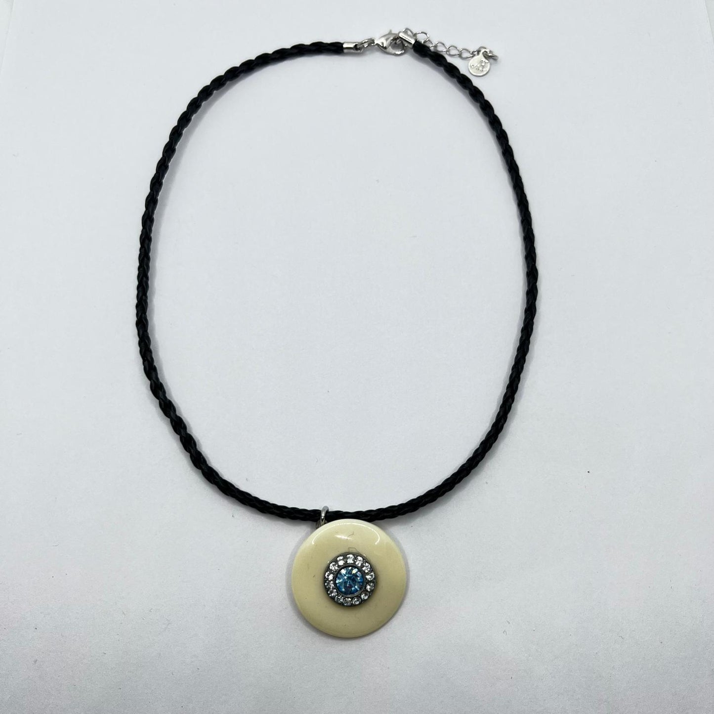 6510 Vintage Swarovski Kristallen Halskette mit karabinerverschluss 44cm